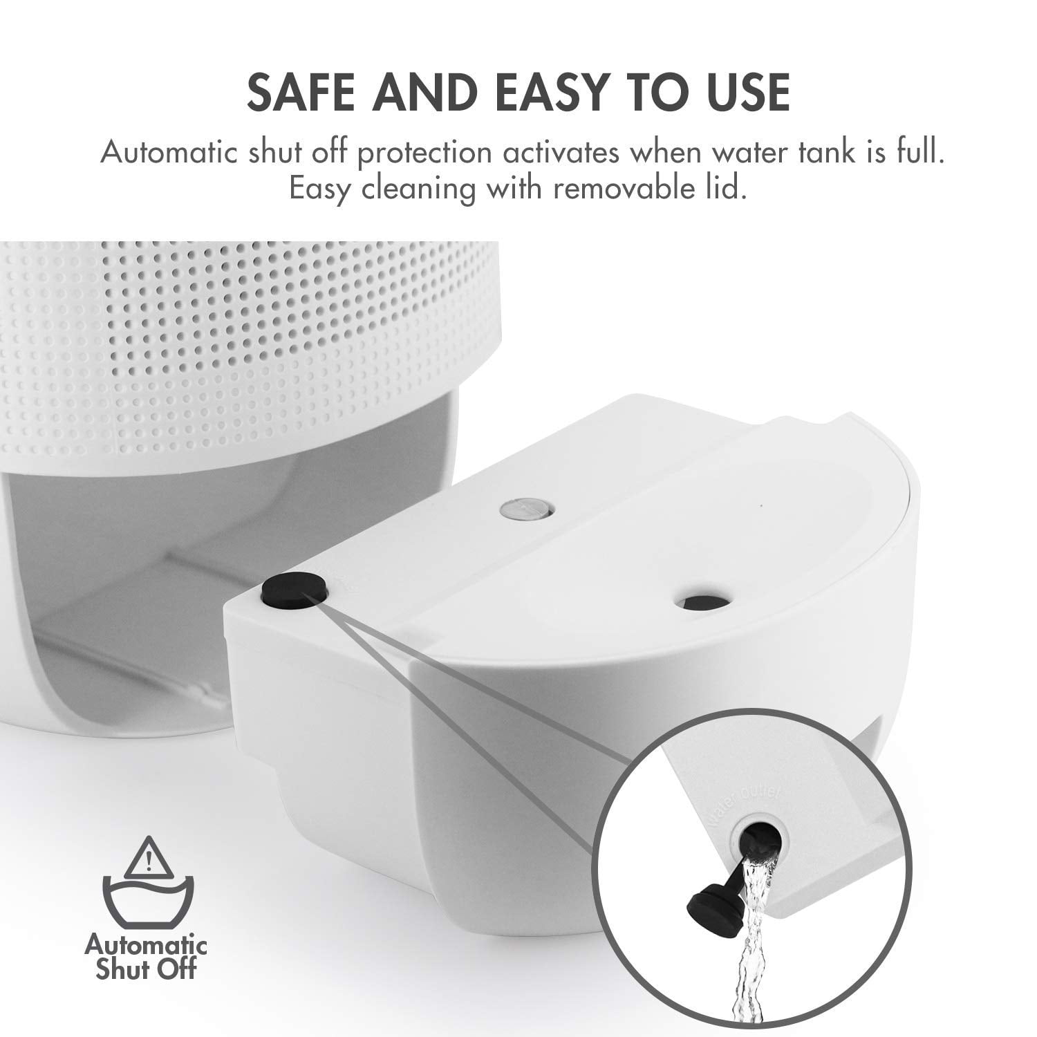 Tenergy Dehumidifier with HEPA Filter and Automatic Shutoff (White, 25.36 fl oz) 1ee3r