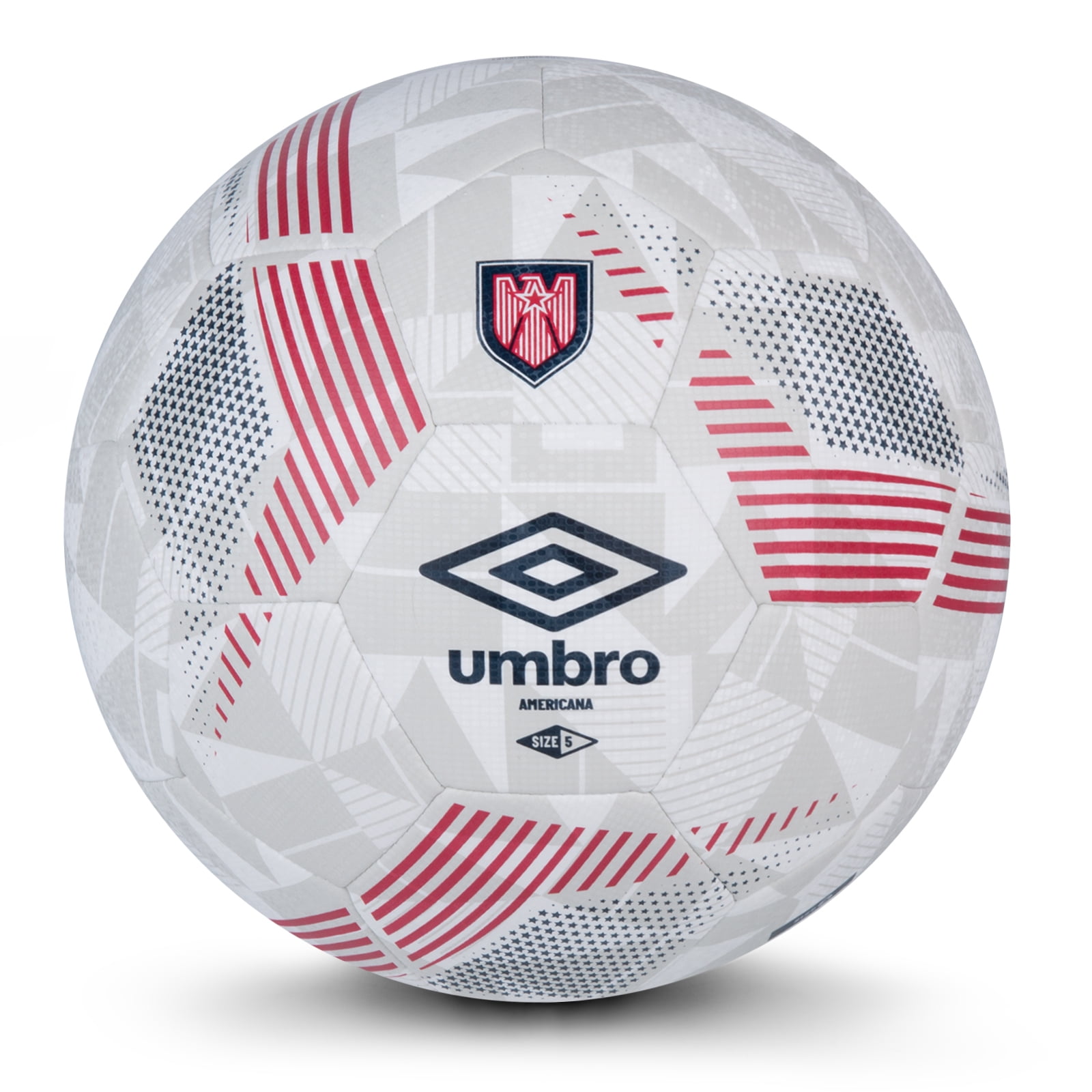 Umbro Americana Soccer Ball (Red/White/Blue, Size 5) 8y9ud