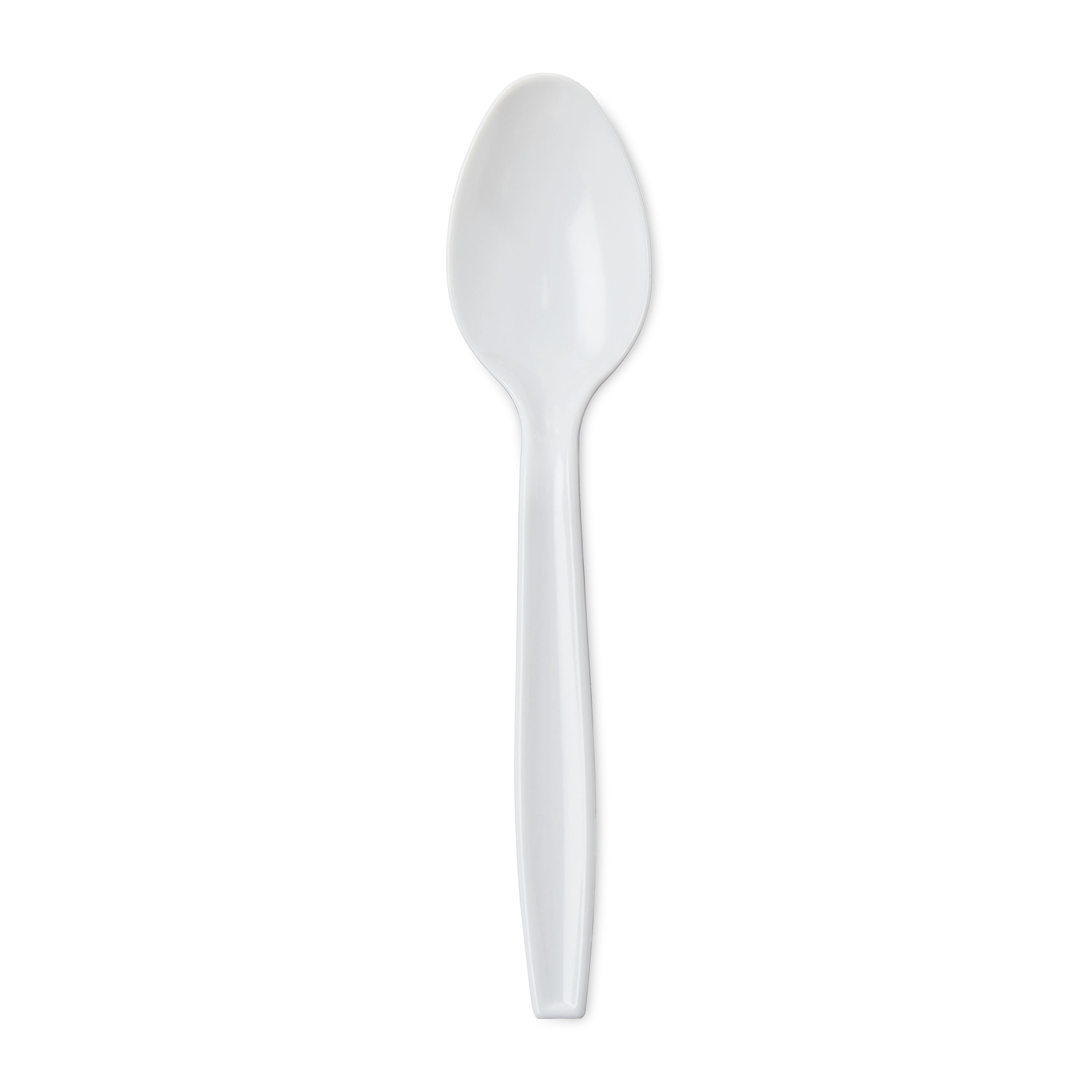 Great Value Disposable Plastic Spoons, Durable Cutlery for Parties and Events (White, 24 Count) ng15o