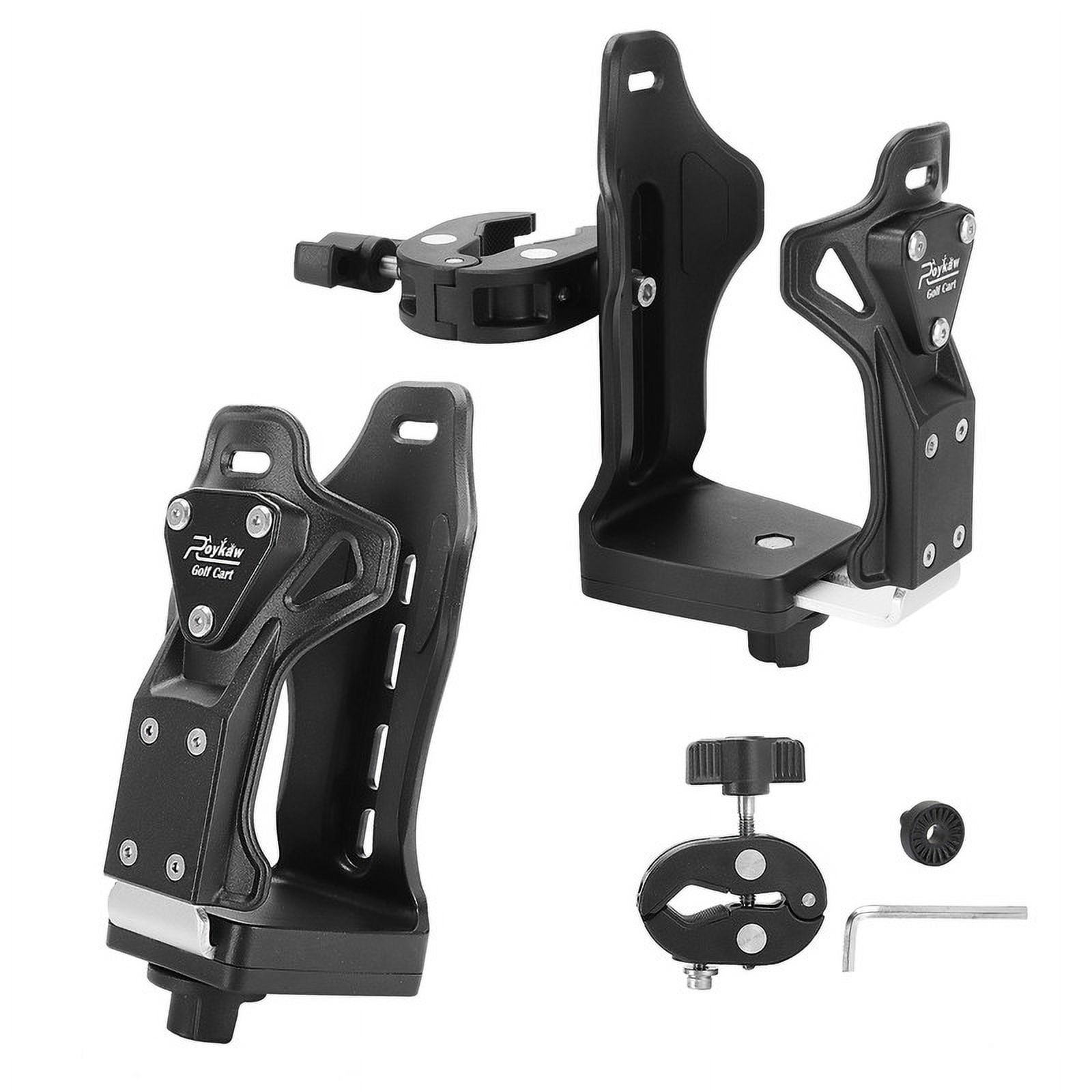 Roykaw Adjustable UTV Cup Holder for ATV Motorcycle and Bike Handlebars (Black, 32 oz Capacity) atrfq