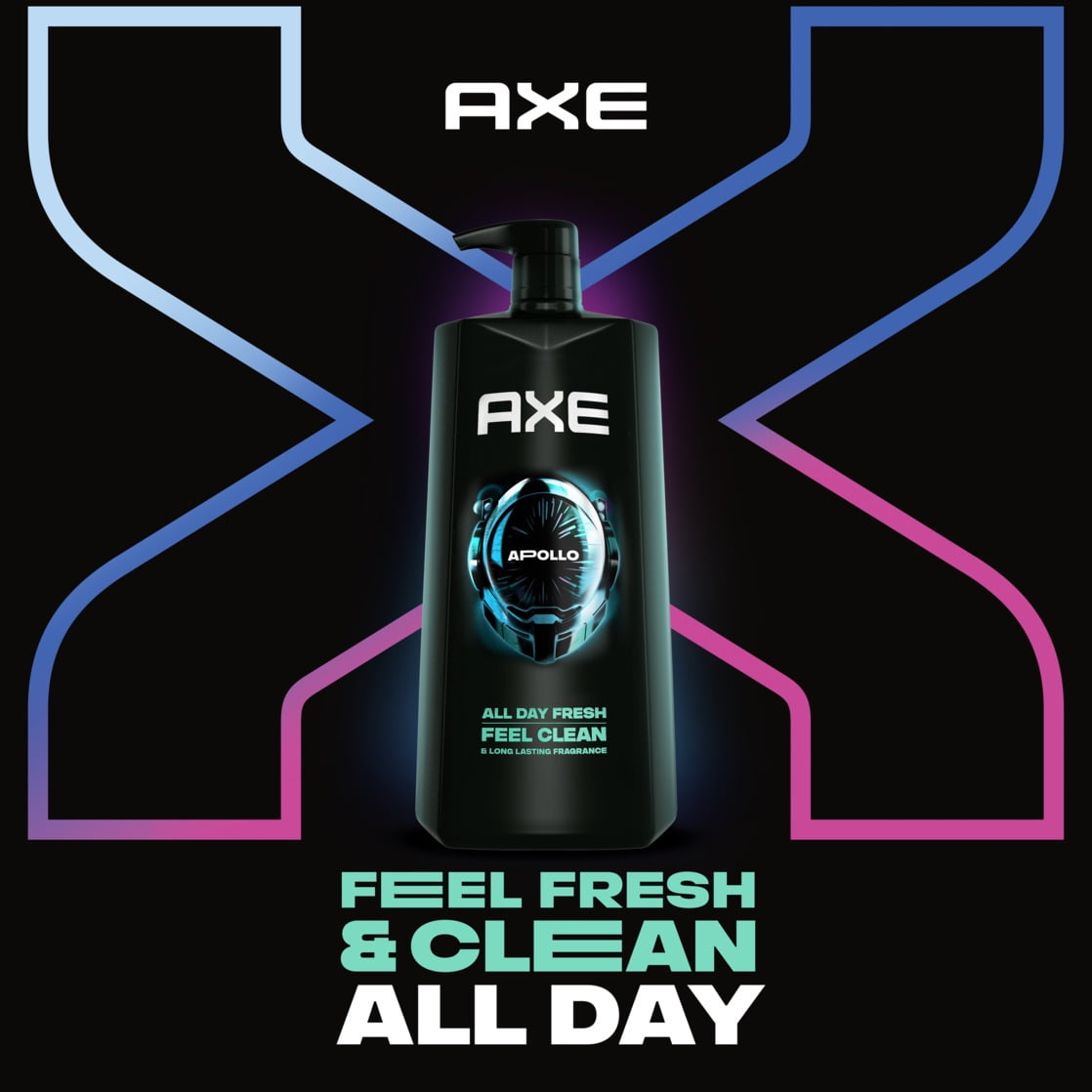 Axe Apollo Refreshing Men's Body Wash, Sage and Cedarwood Scent (32 fl oz) cf4v3