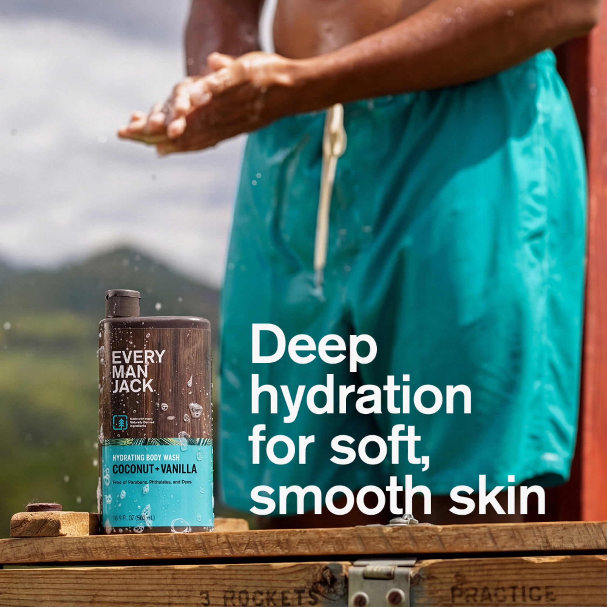 Every Man Jack Hydrating Body Wash, Coconut and Vanilla Scent, Naturally Derived Formula (16.9 fl oz) 3bgpt