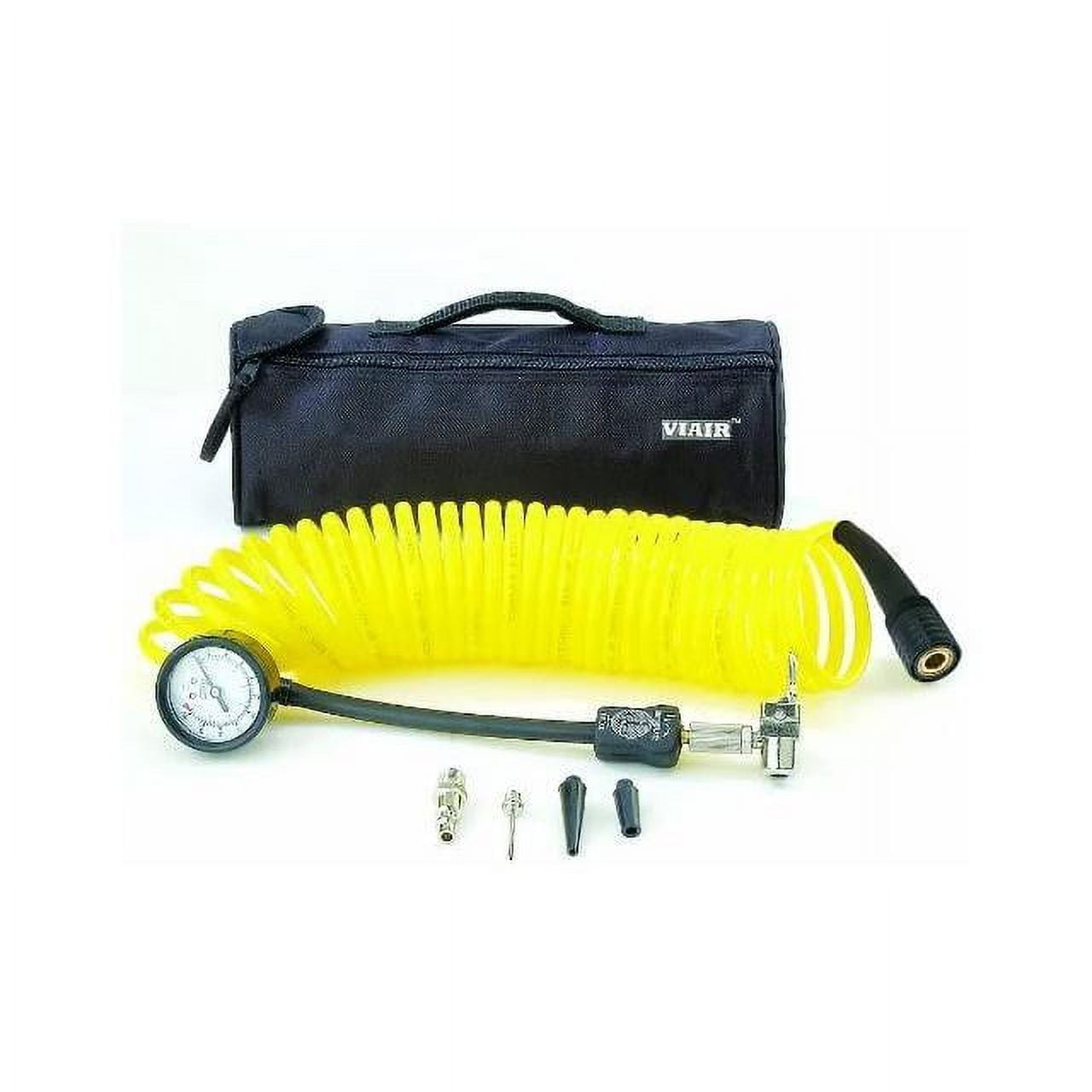 VIAIR 100 PSI 5-in-1 Tire Deflator and Inflator Gauge (Yellow, 1 Pack) v08kf