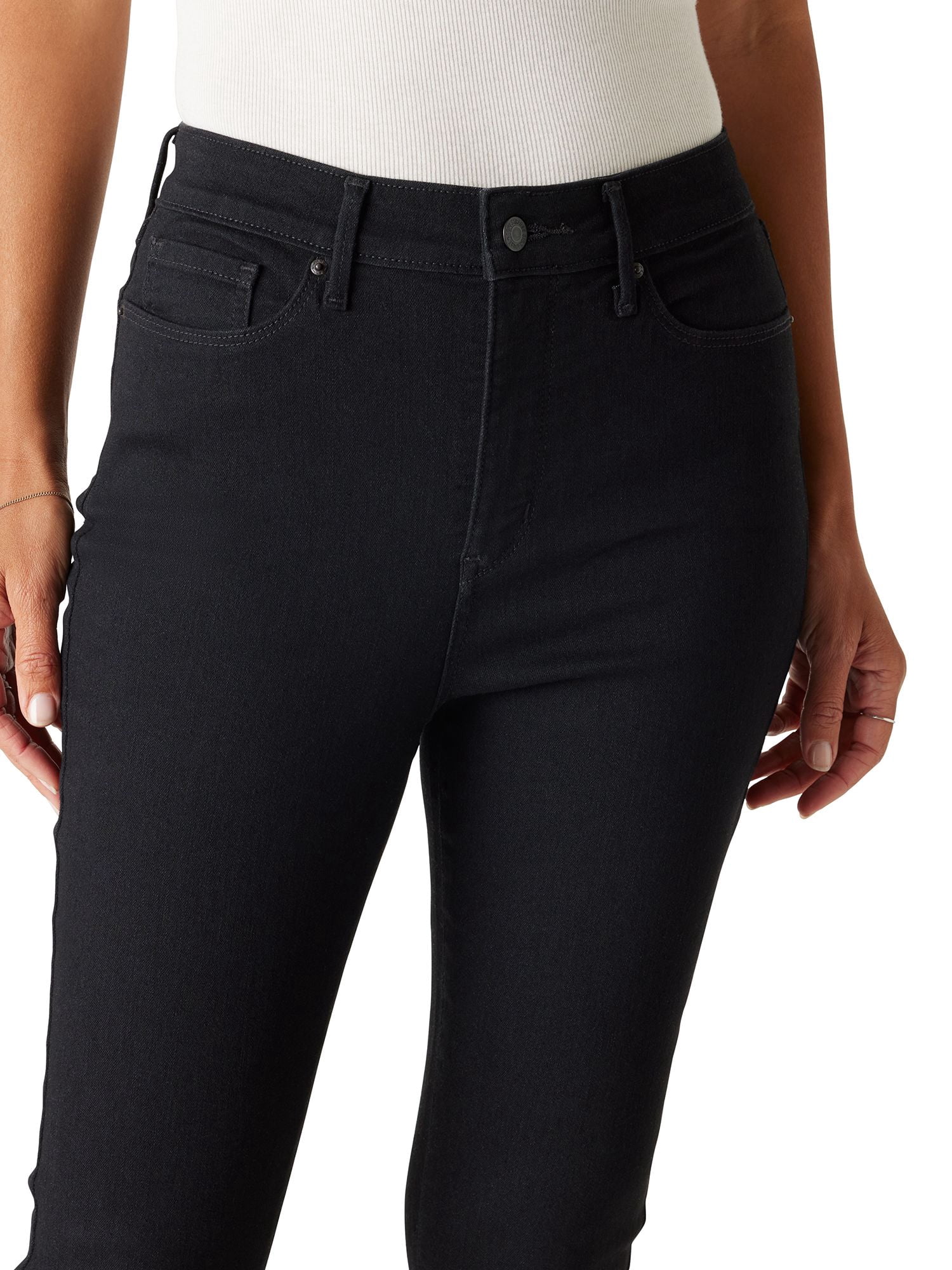 Levi Strauss Signature Women's High Rise Skinny Jeans (Black, 2-26) 9wunn