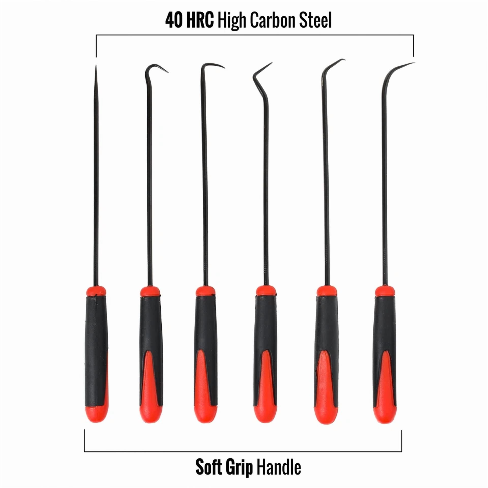 YANI Precision Hook and Pick Set Automotive Tool Kit for Gasket Seal Removal (6 Pieces) vj3wd