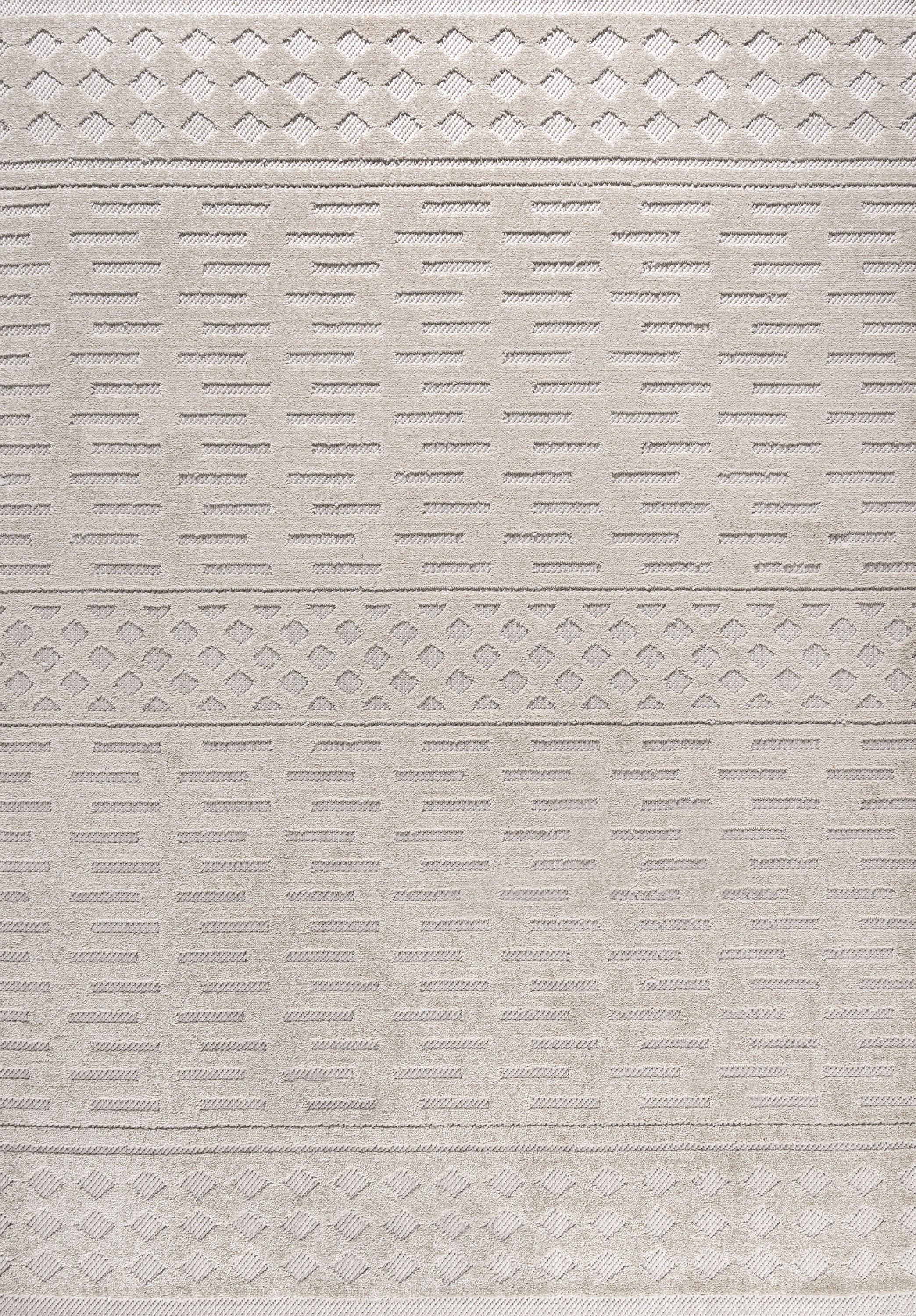 JONATHAN Y South Beach Moroccan Geometric Area Rug, Soft Durable Indoor Floor Carpet (Beige, 5 ft x 8 ft) kzviy
