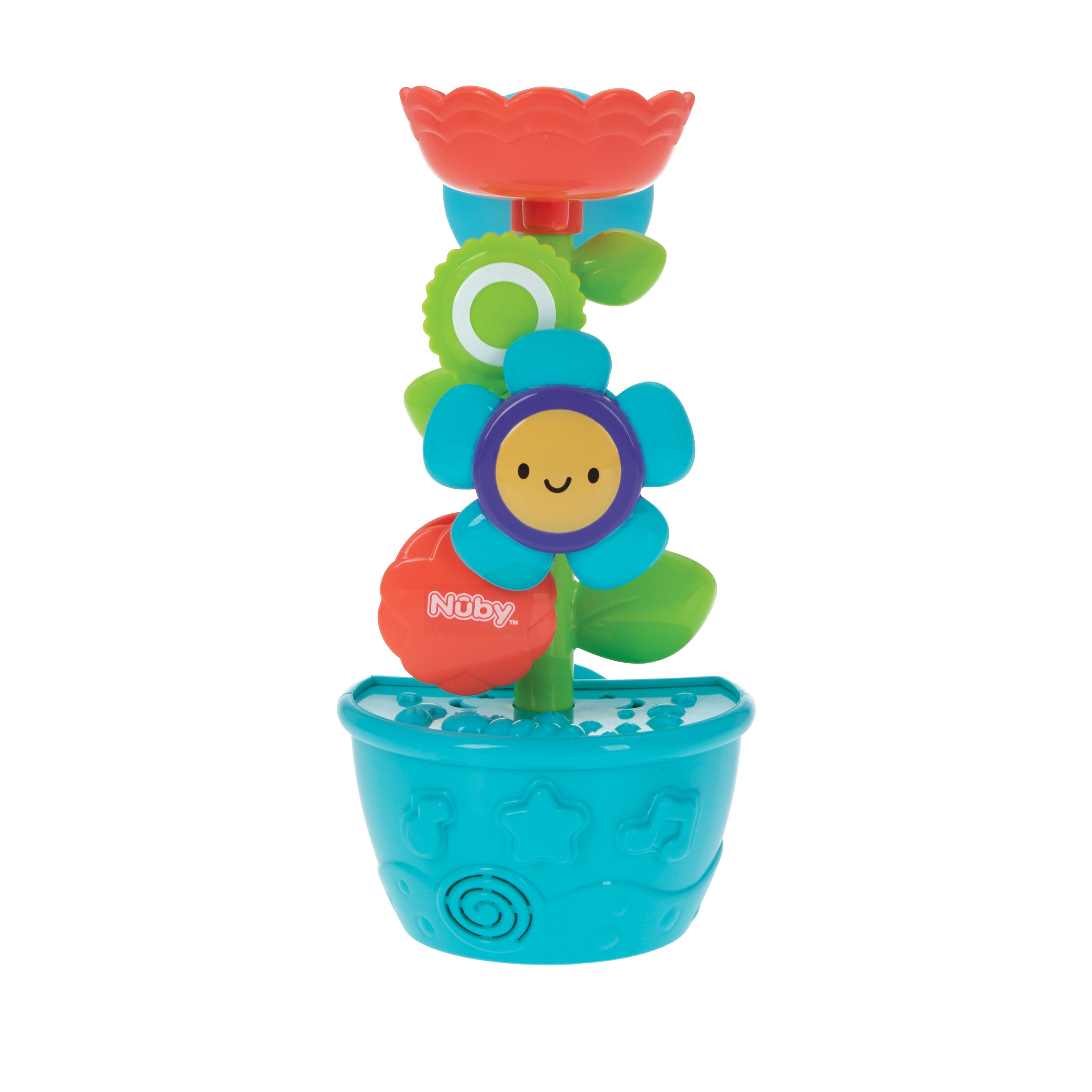 Nuby Flow N' Grow Flower Pot Bath Toy and Watering Set (Multicolor, 2 Piece) fgrql