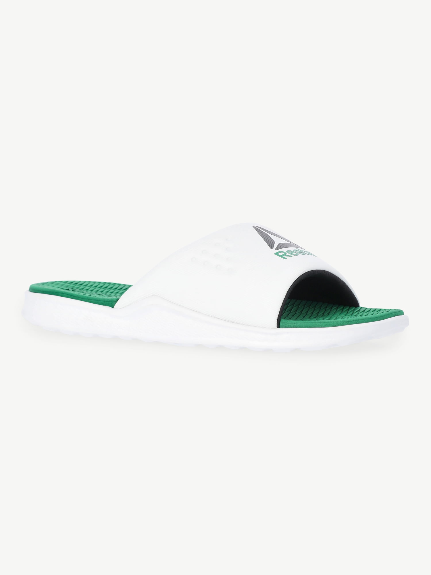 Reebok Men's Cushioned Comfort Slip-On Slides (White, 10 US Men) ijlxq