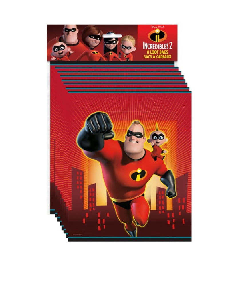 Unique Incredibles Birthday Party Deluxe Supply Set (16-Piece Tableware and Favor Bundle) yyqjd