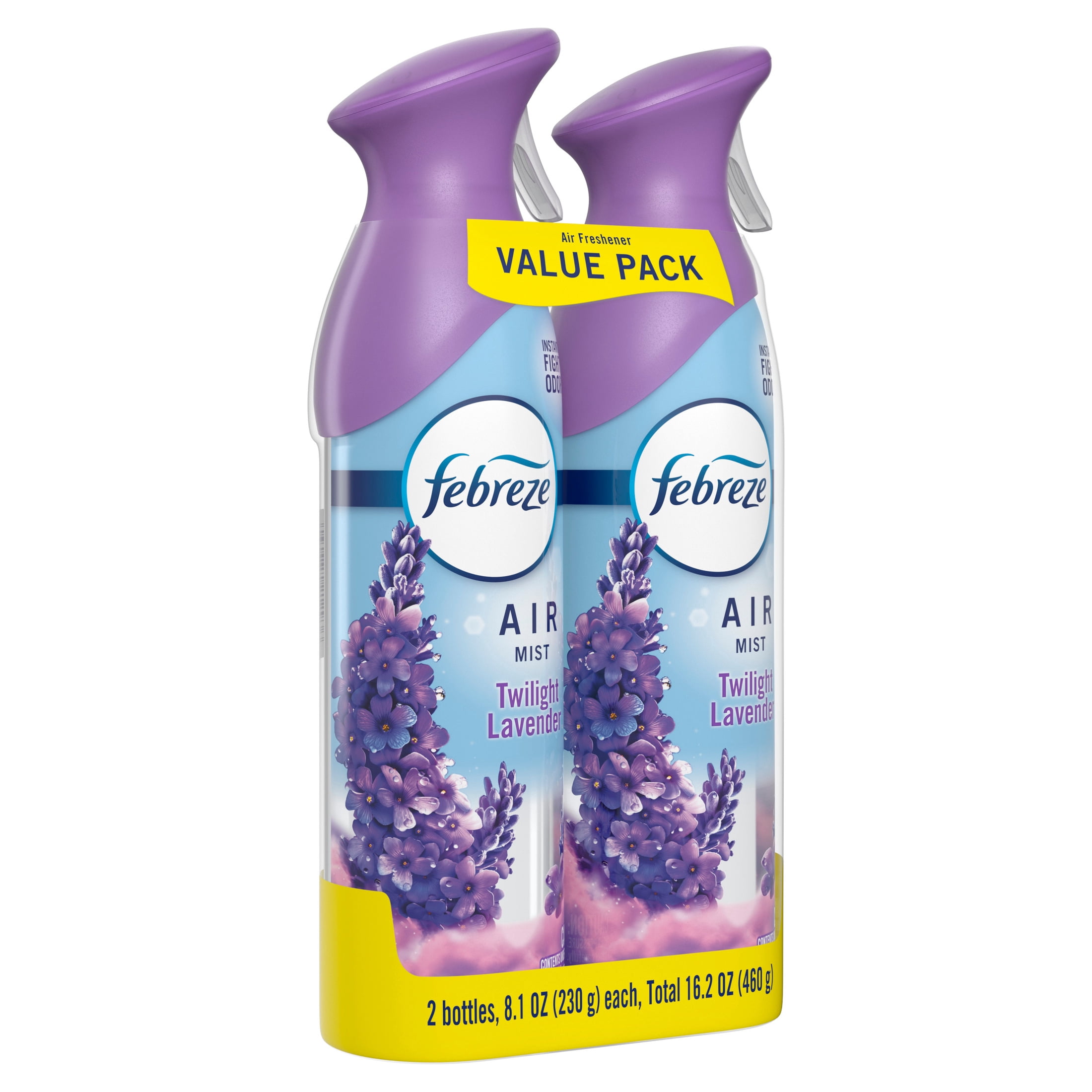 Febreze Air Mist Air Freshener Spray, Odor Eliminator, Twilight Lavender (8.1 oz, 2 Count) 1t9io