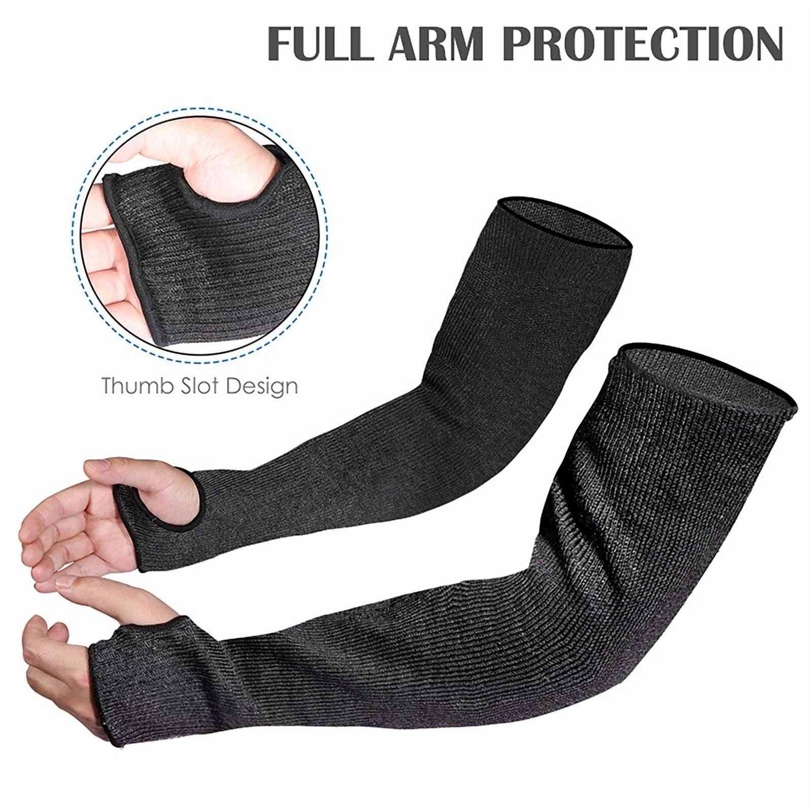 Purely Elizabeth Cut Resistant Arm Sleeves for Gardening and Industrial Work (Grey, 1 Pair) jsrn2