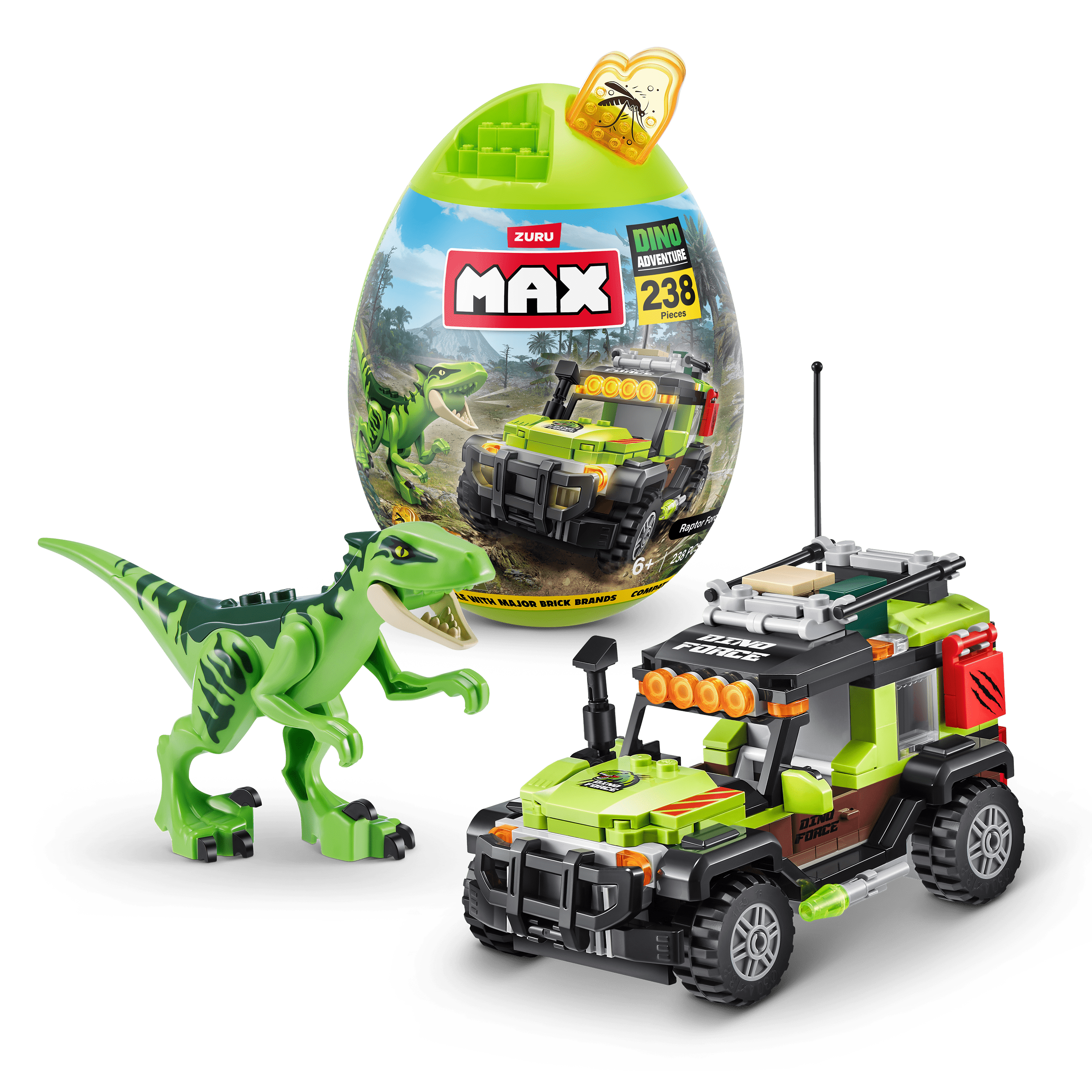 Max Build More Dino Escape Building Bricks Set (238 Pieces) e1p4i
