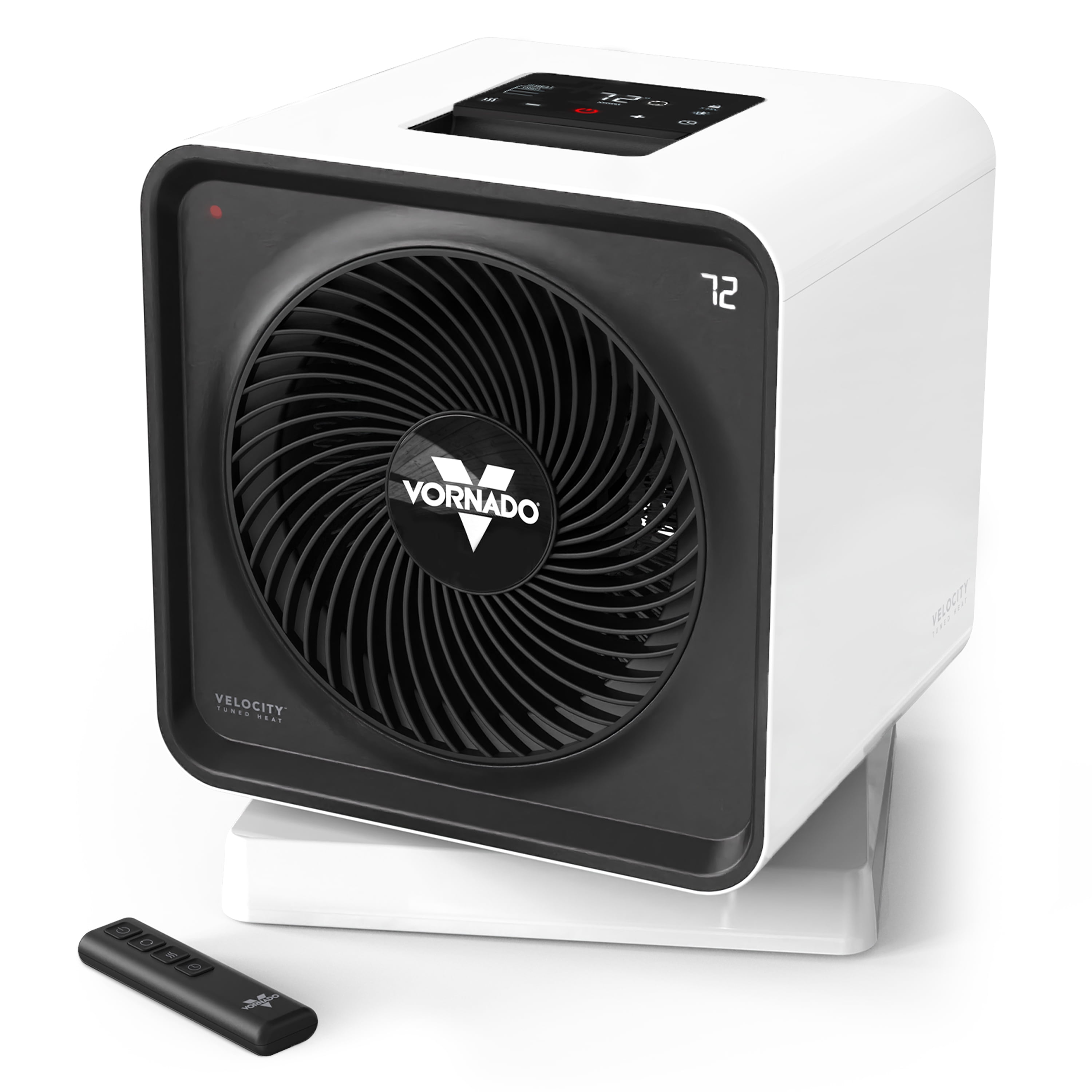 Vornado Velocity CUBE 5 OSC Whole Room Space Heater with Vortex Heat Circulation and Remote Control (White) fslnz
