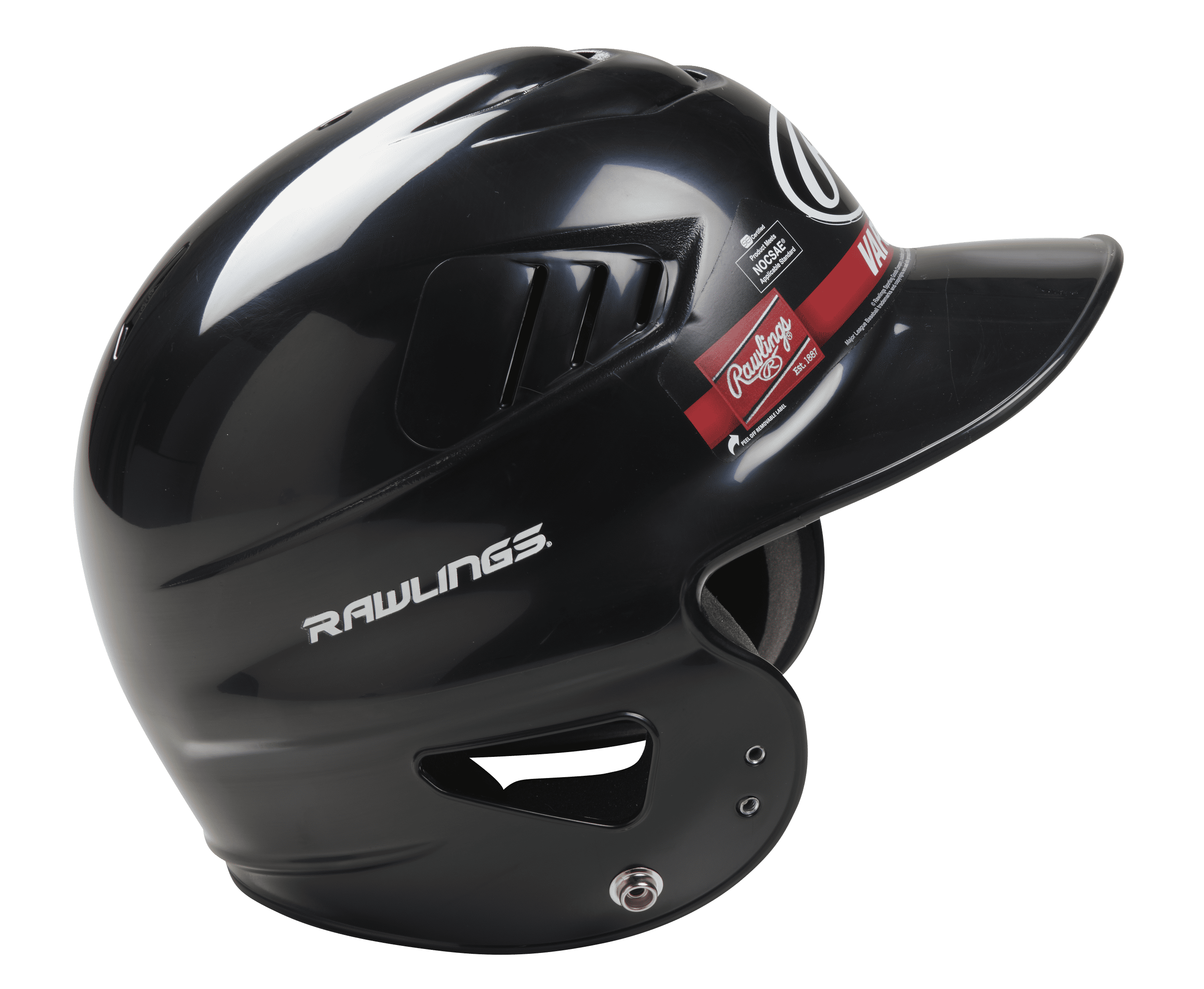 Rawlings Vapor Youth Baseball Batting Helmet with COOLFLO Design (Black, 6 1/2 in - 7 1/2 in) uik74