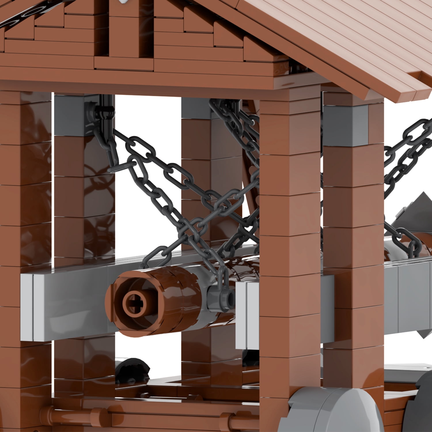 MOOXI Medieval Knights Siege Engine Building Set, Creative Construction Block Kit for Kids and Adults (405 Pieces) ocx7u