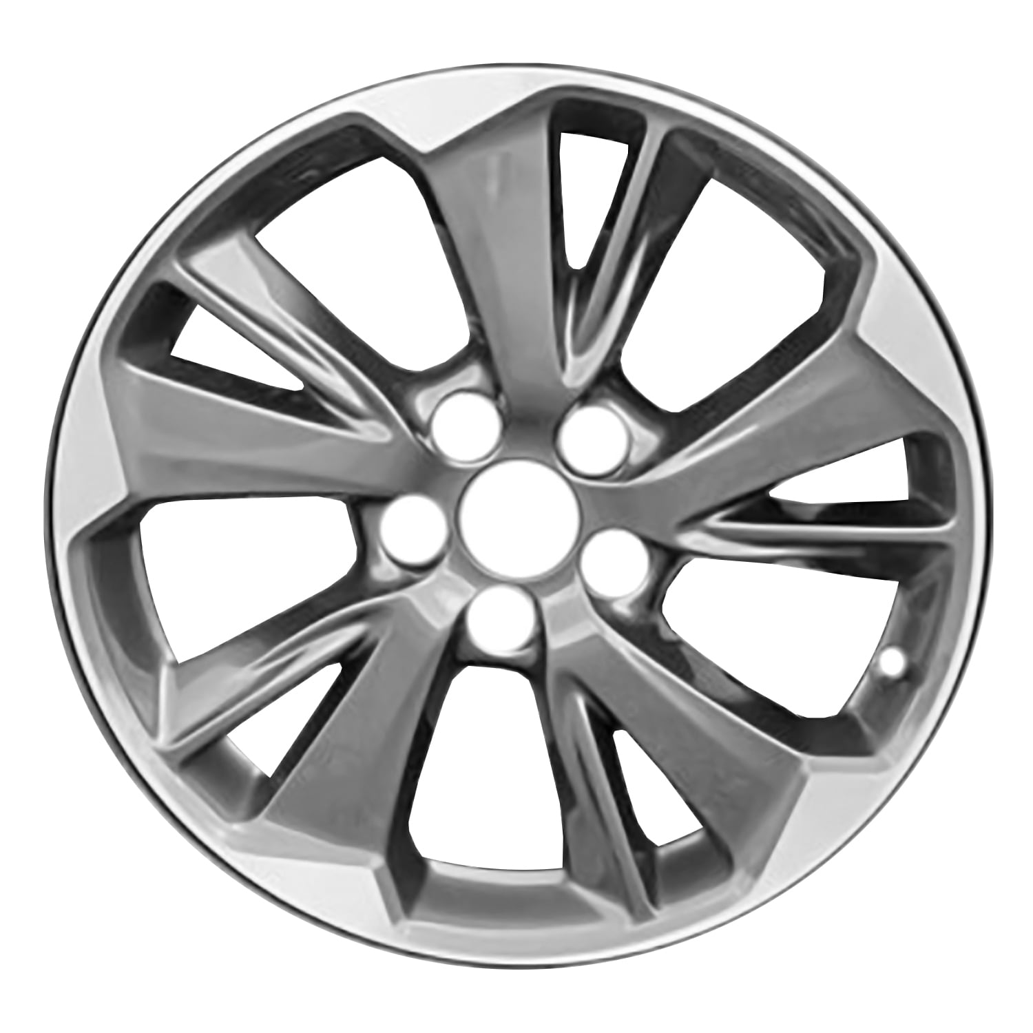 Honda Replacement Wheel 19 x 7.5 Aluminum Rim 5 Split Spoke Dark Charcoal Metallic (19 in) 99cmg