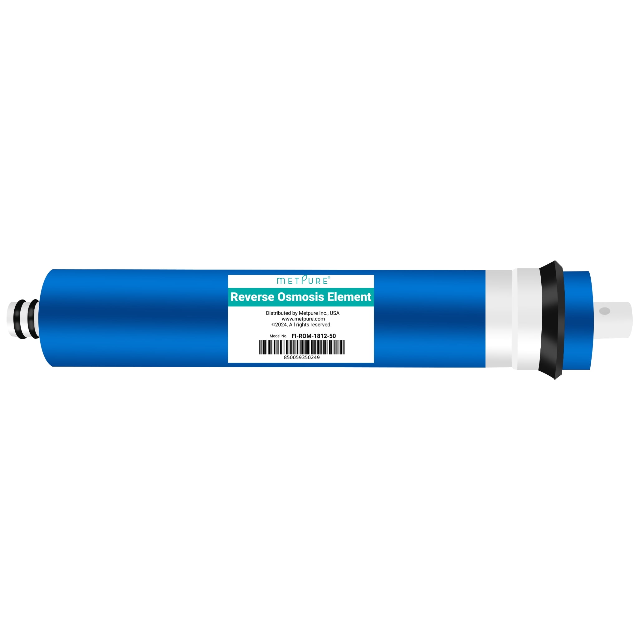 Metpure Reverse Osmosis Membrane Filter 50 GPD High-Efficiency Replacement (11.75 in x 1.75 in) ejs63