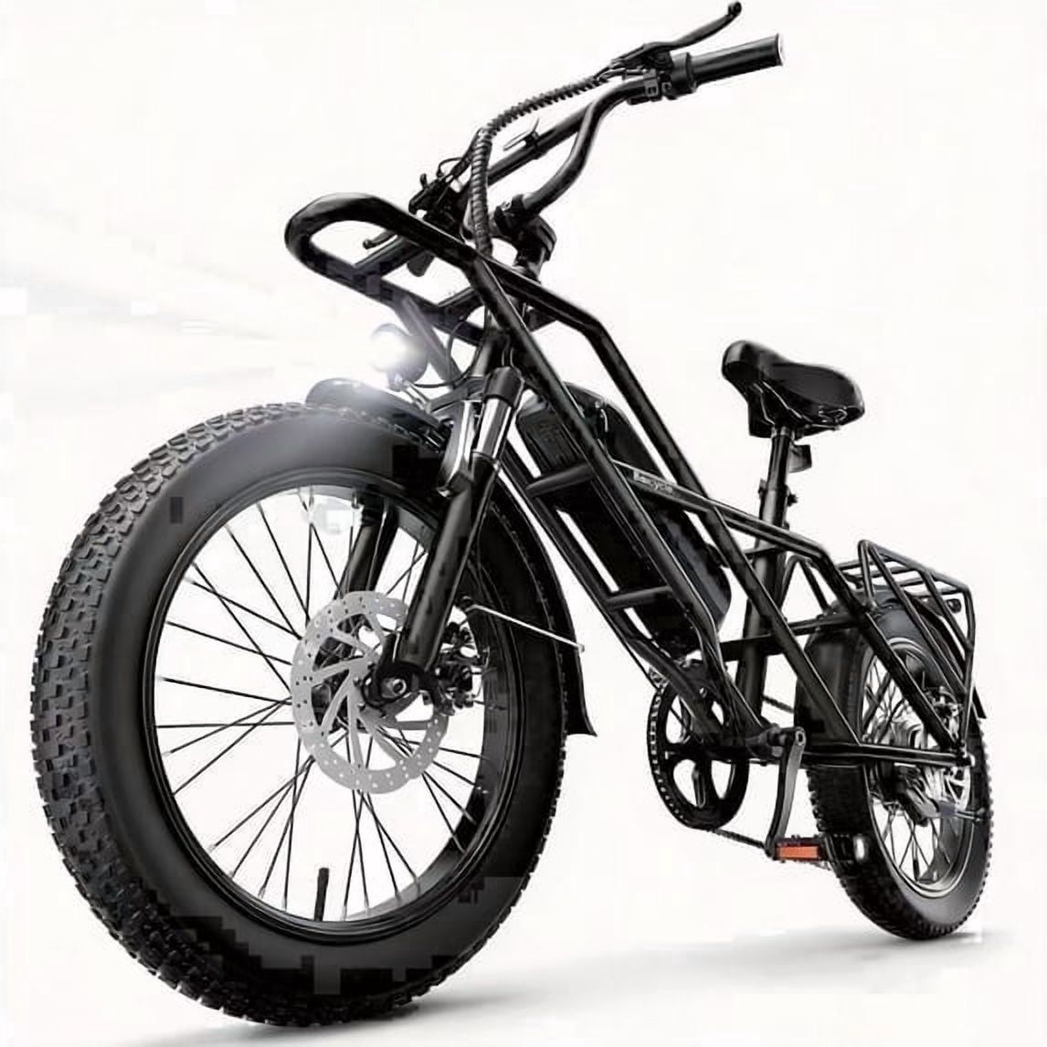 GSPEED A03 Electric Bike, All-Terrain Fat Tire E-Bike for Adults, 1200W Motor, 48V 13Ah Battery, 28 MPH, UL2849 Certified (Black, 20 in) 2381q