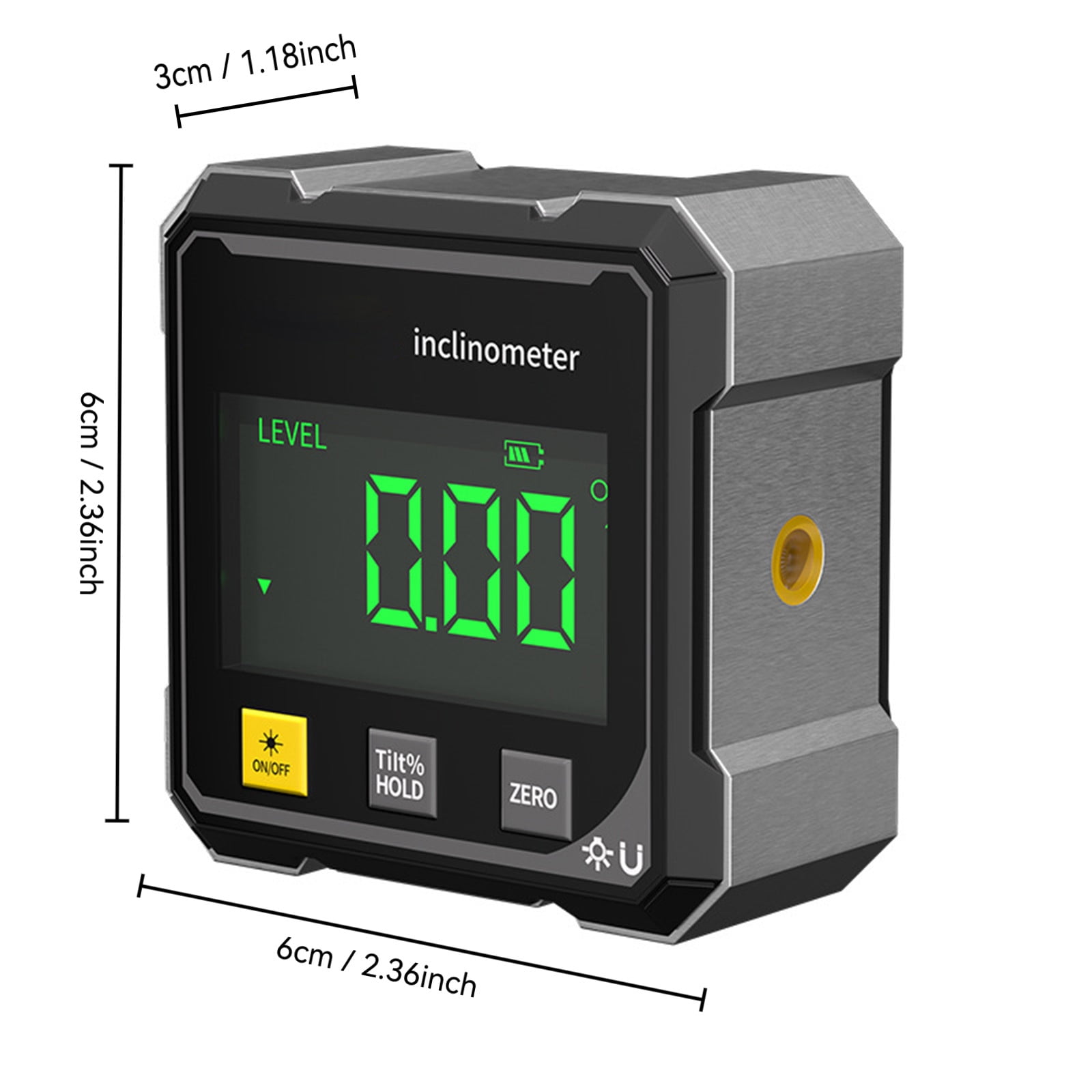 NIZELUK Intelligent Laser Digital Inclinometer, 360-Degree Precision Measurement Tool, High Accuracy Digital Level for Construction and Home Improvement (1 Unit) zsgwx