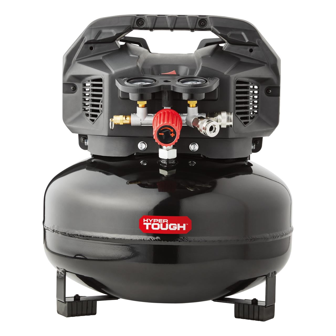 Hyper Tough 150 PSI Oil-Free Pancake Air Compressor (Black, 6 gal) gf23v