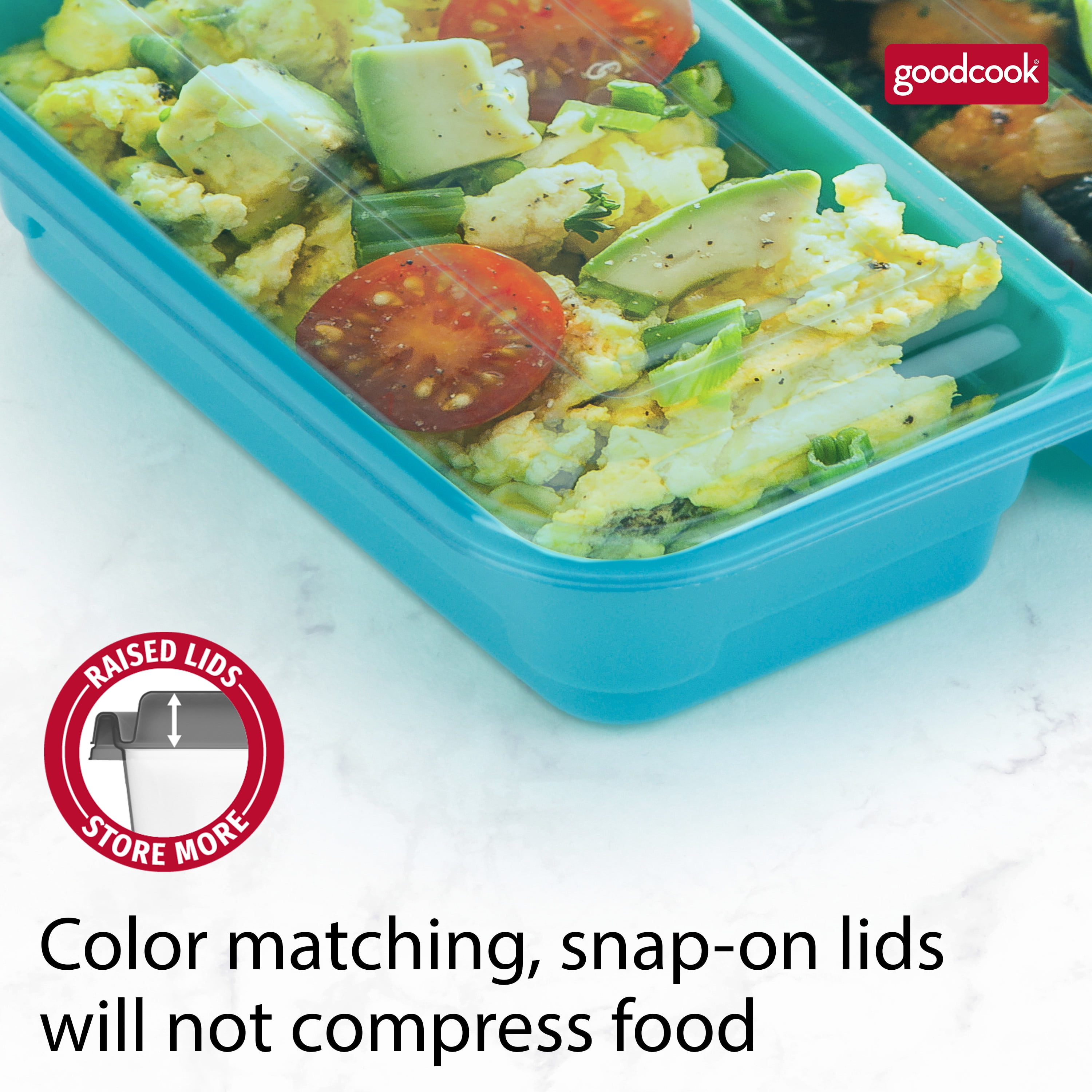 GoodCook Meal Prep Food Storage Container Set with Lids (30 Count, Assorted Sizes) s60q1