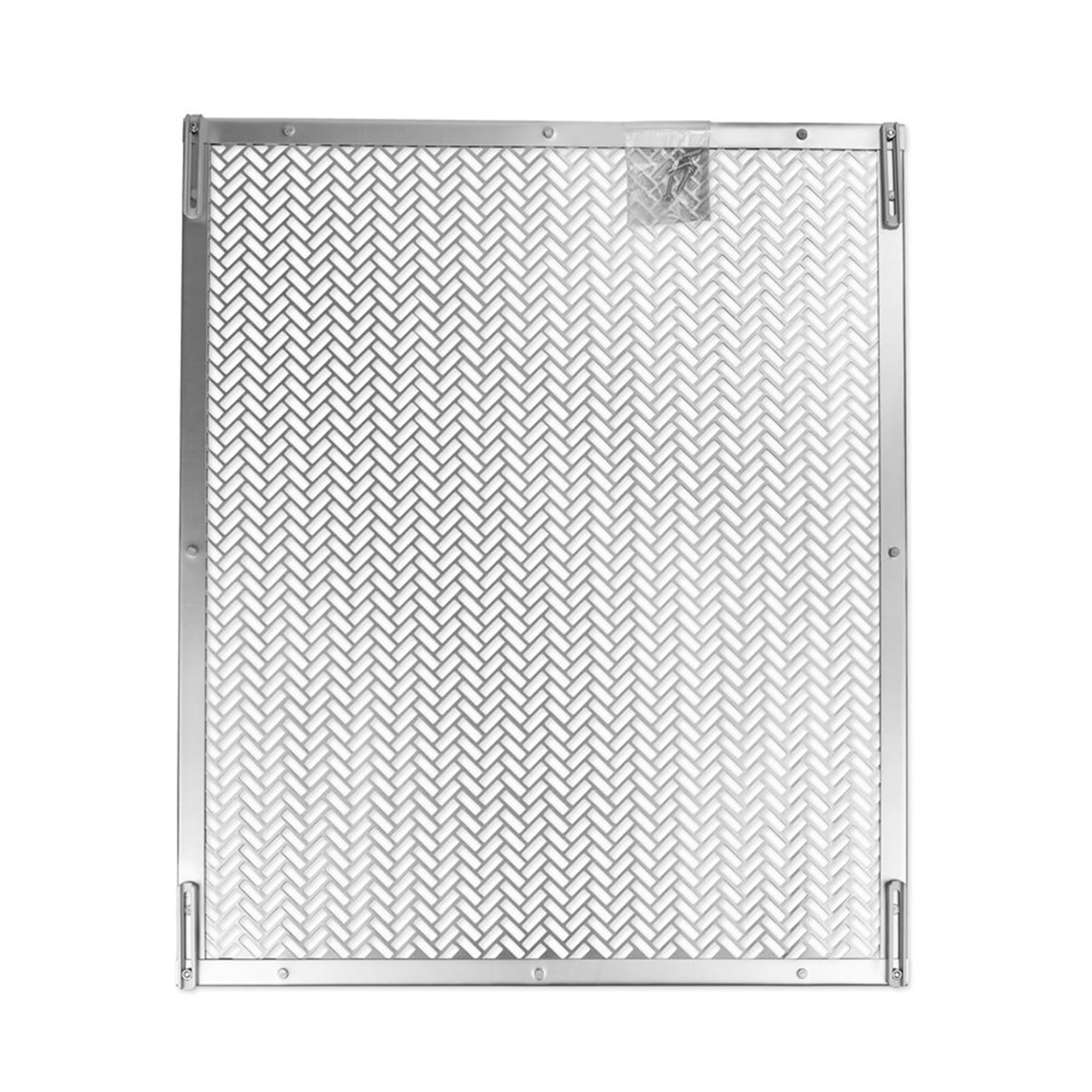 Camco Premium RV Screen Door Grille, Heavy-Duty Aluminum Protective Guard (Silver, 20 in to 29 in) e4ha3