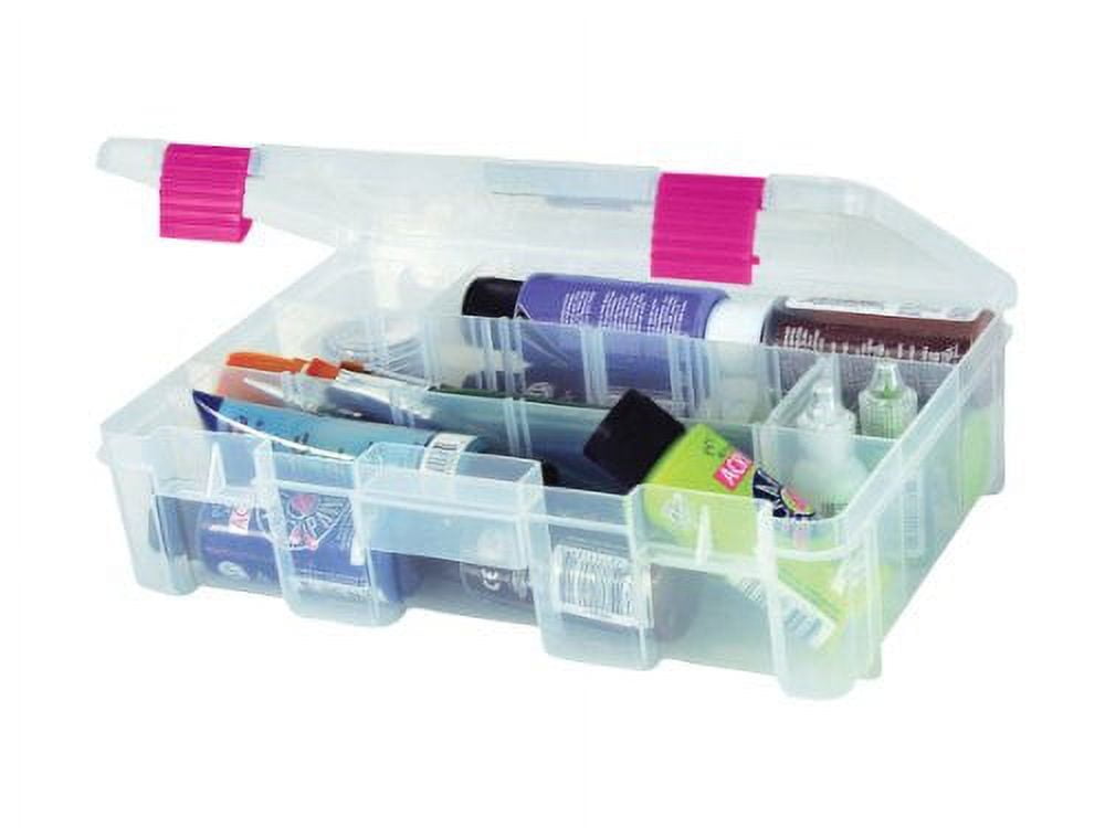Creative Options Deep Utility Nine Compartment Organizer (Clear, 13.75 in x 8.75 in x 2 in) sging