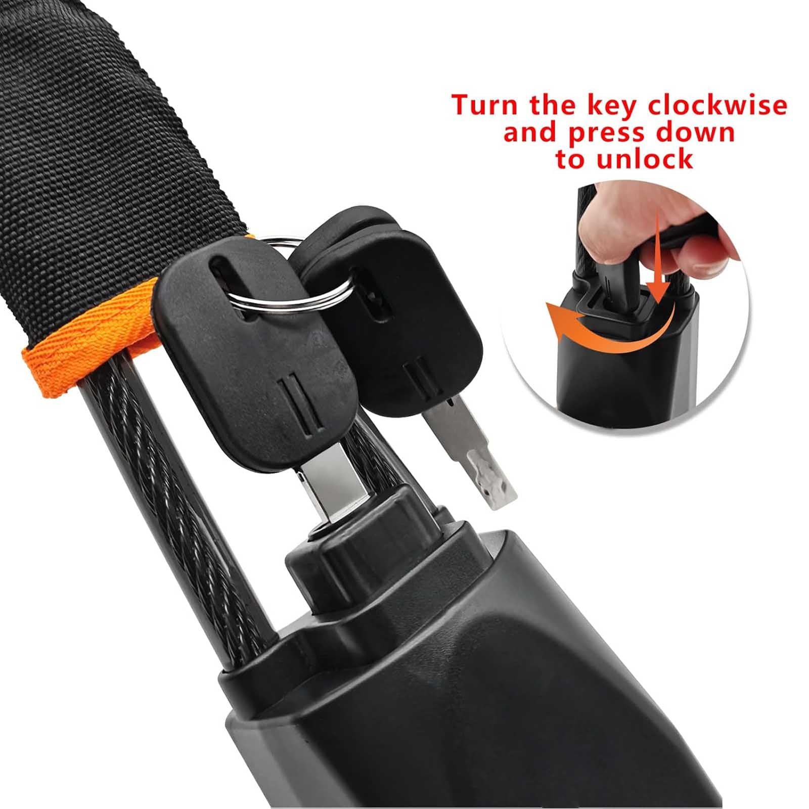 HYEASTR Car Steering Wheel Lock and Seat Belt Anti-Theft Security Device (17 in) p9hzq