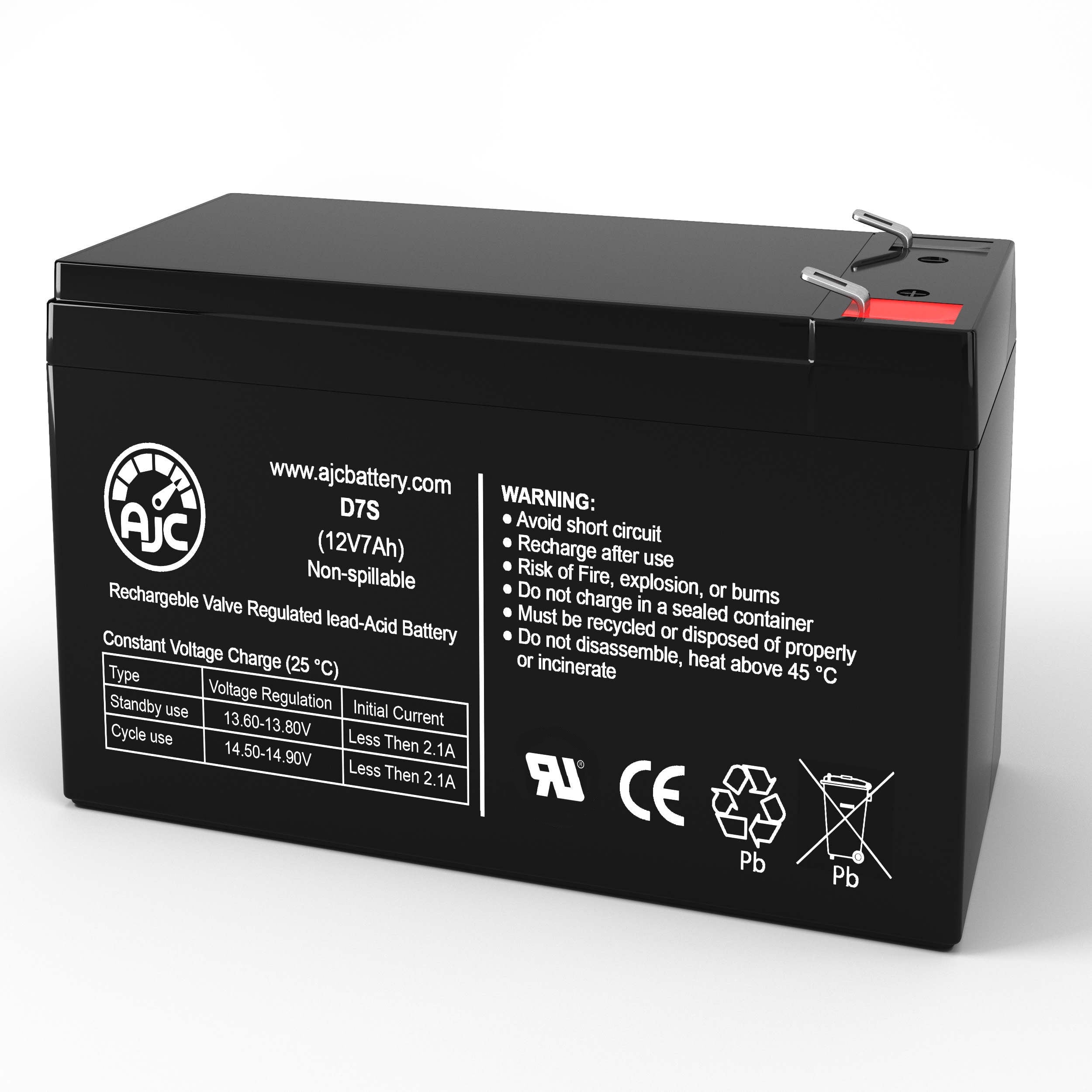 AJC Replacement Battery for Razor Power Core E100 Electric Scooter (12V 7Ah, 5.94 in x 2.56 in x 3.7 in) lh2pz