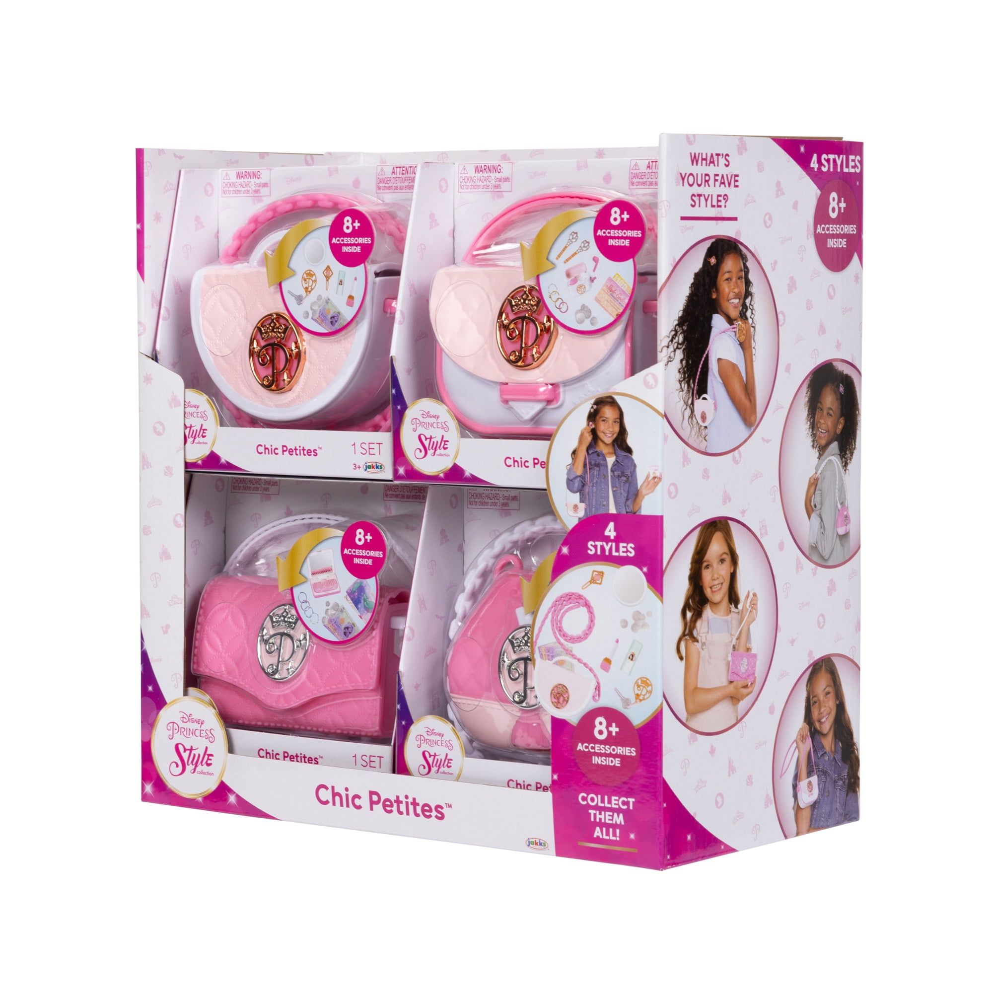 Disney Princess Style Collection Chic Petites Fashion Accessory Set (Multi-color, 9 Piece Set) c6yzd