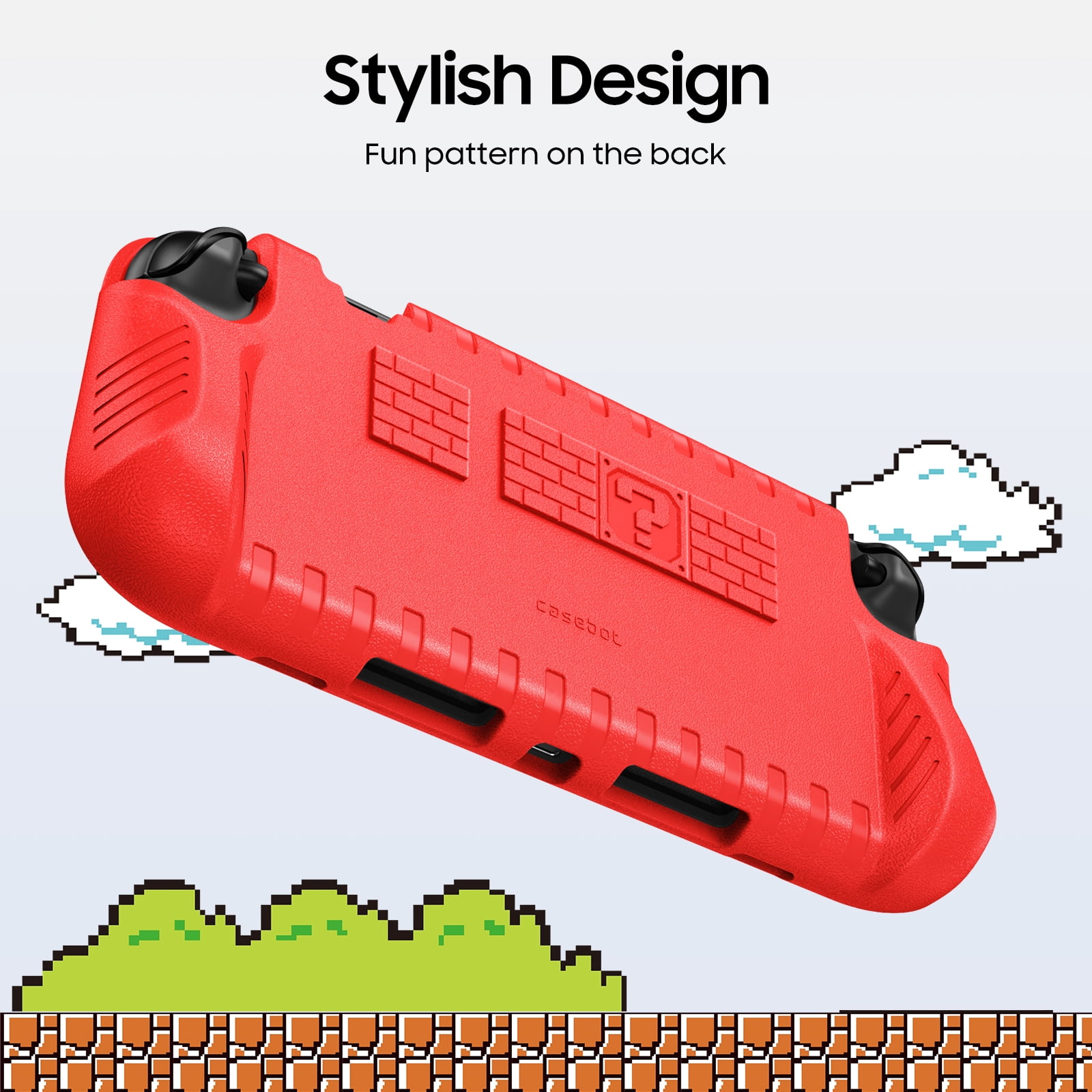 Fintie Protective Case for Nintendo Switch 2 (2025), Shockproof Ergonomic Grip Cover with Game Card Slots (Red) njcr7