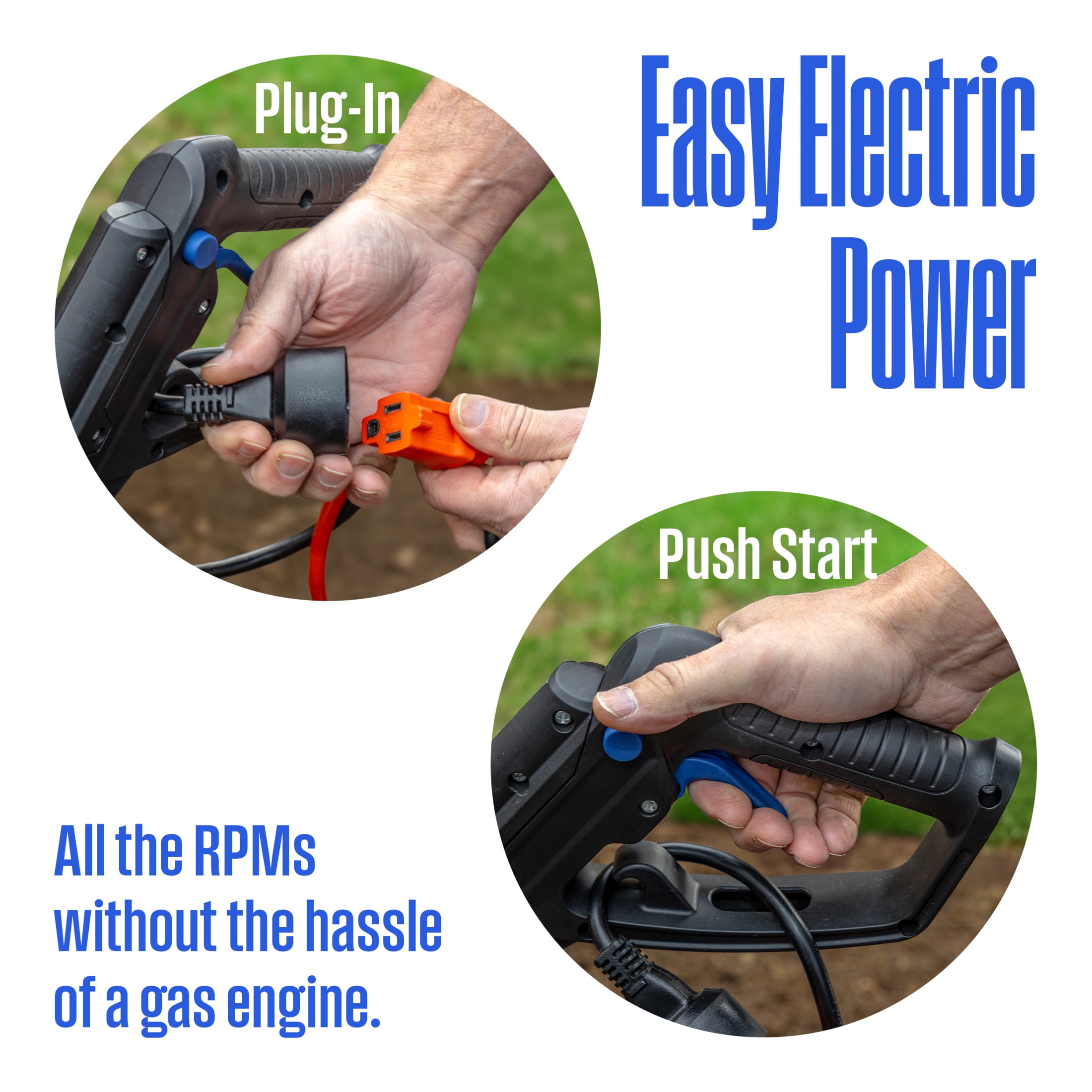 Westinghouse 15 Amp Corded Electric Tiller Cultivator (Blue, 18 in) 3xbw2