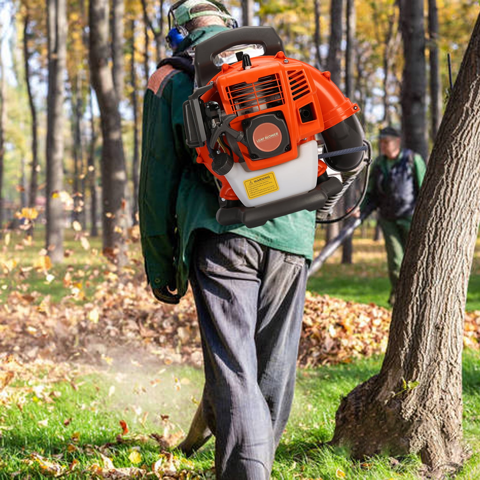 Fairnull Backpack Leaf Blower Gas Powered Air Blower with Ergonomic Padded Harness (6800 RPM) aoeuk - Image 3