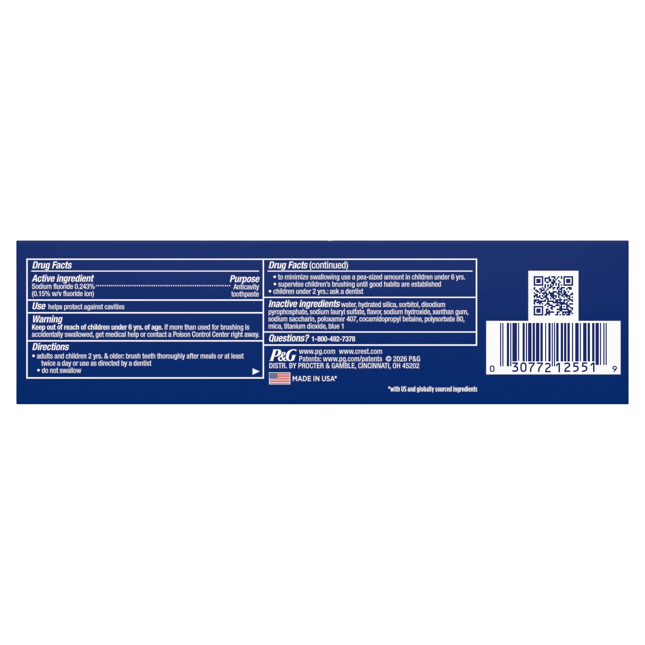 Crest 3D White Advanced Arctic Fresh Whitening Toothpaste (White, 3.3 oz) cdtjq