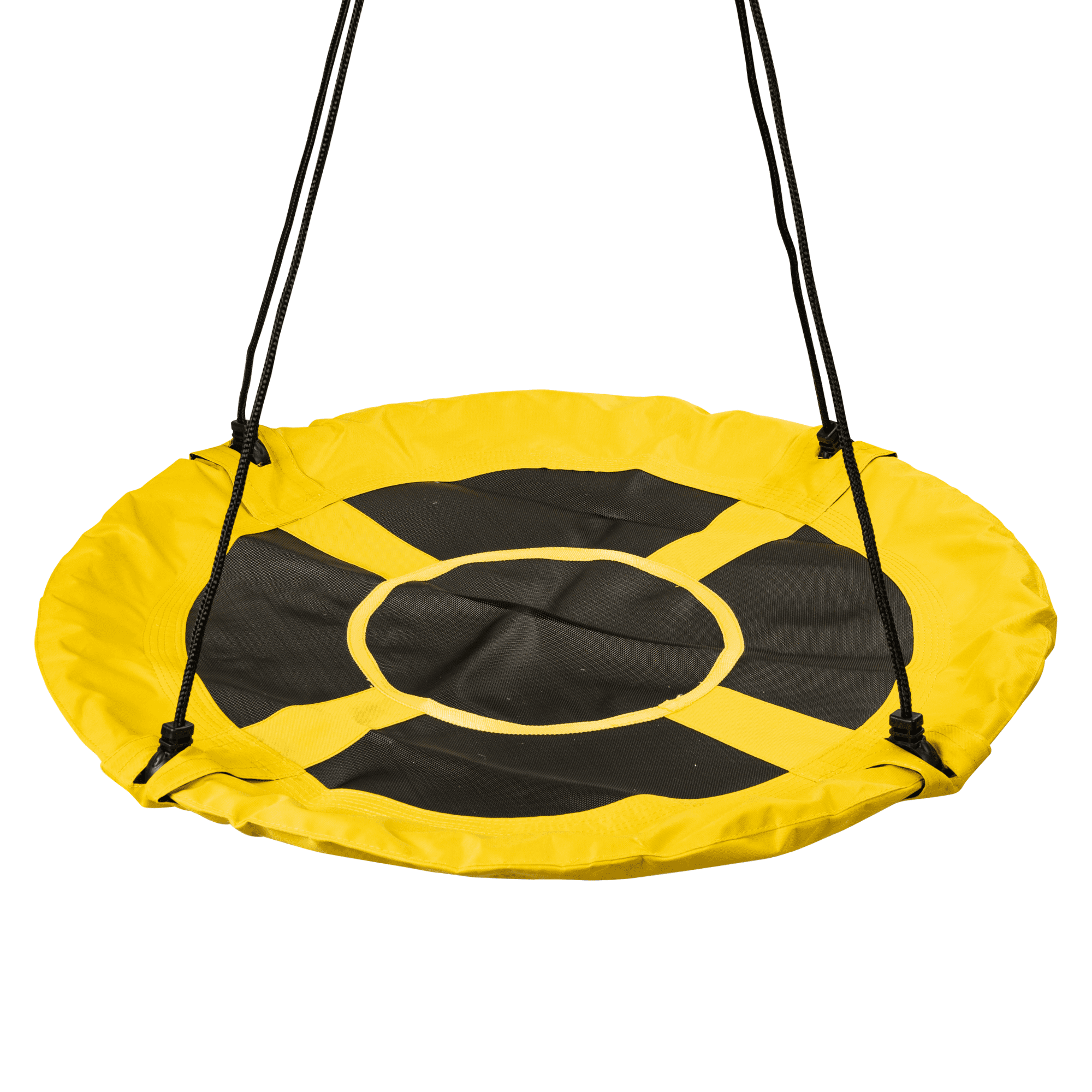 MinnARK Saucer Swing, Heavy-Duty Outdoor Hanging Seat for Kids and Adults (Yellow, 40 in) s6wdz