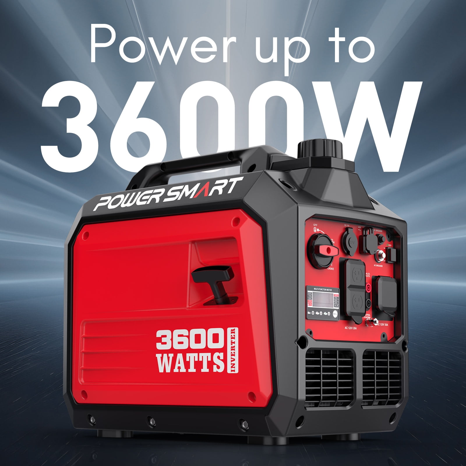 PowerSmart Portable Inverter Generator (3600W, Gas Powered, Quiet Operation, EPA Compliant) z5r1j