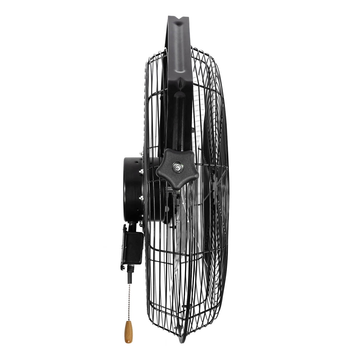 MaxxAir 18 in. High Velocity Wall Mount Fan with Hanging Bar (Black, 18 in) q8hak