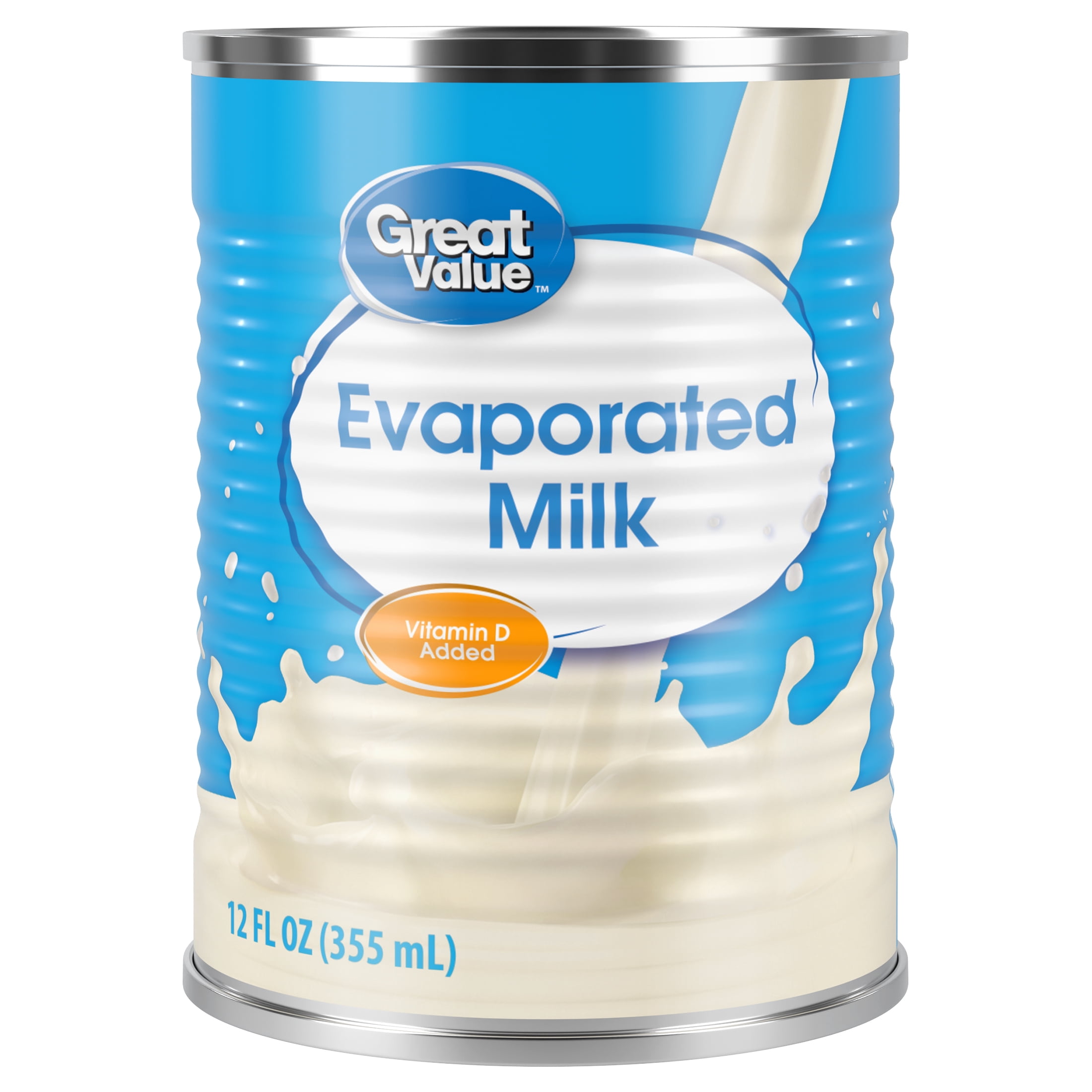 Great Value Evaporated Milk, Rich and Creamy Cooking Ingredient (12 fl oz) db07v