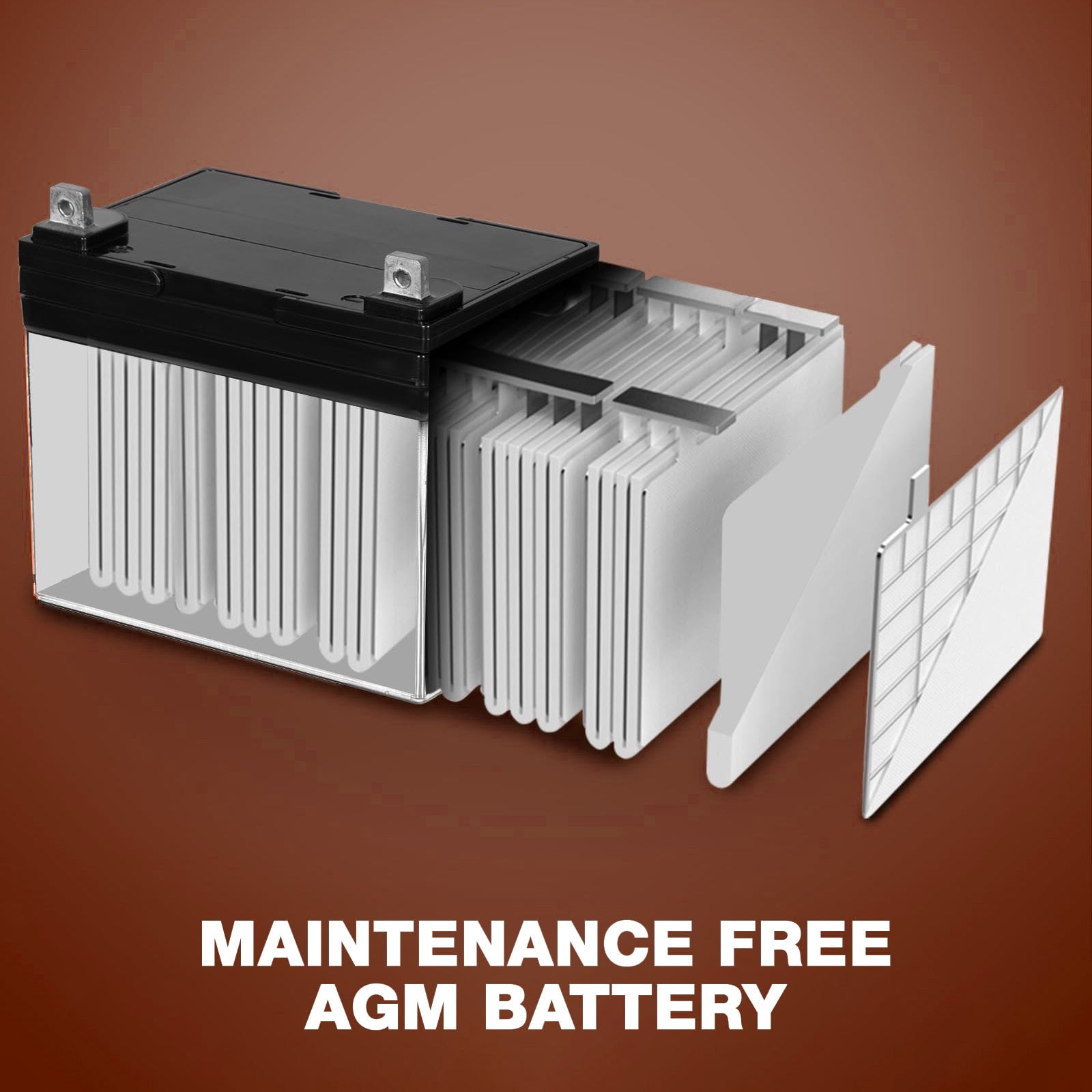 ANLIBATT AGM Lawn Mower Battery (Group Size U1, 12V, 320 CCA, 28Ah) b0096