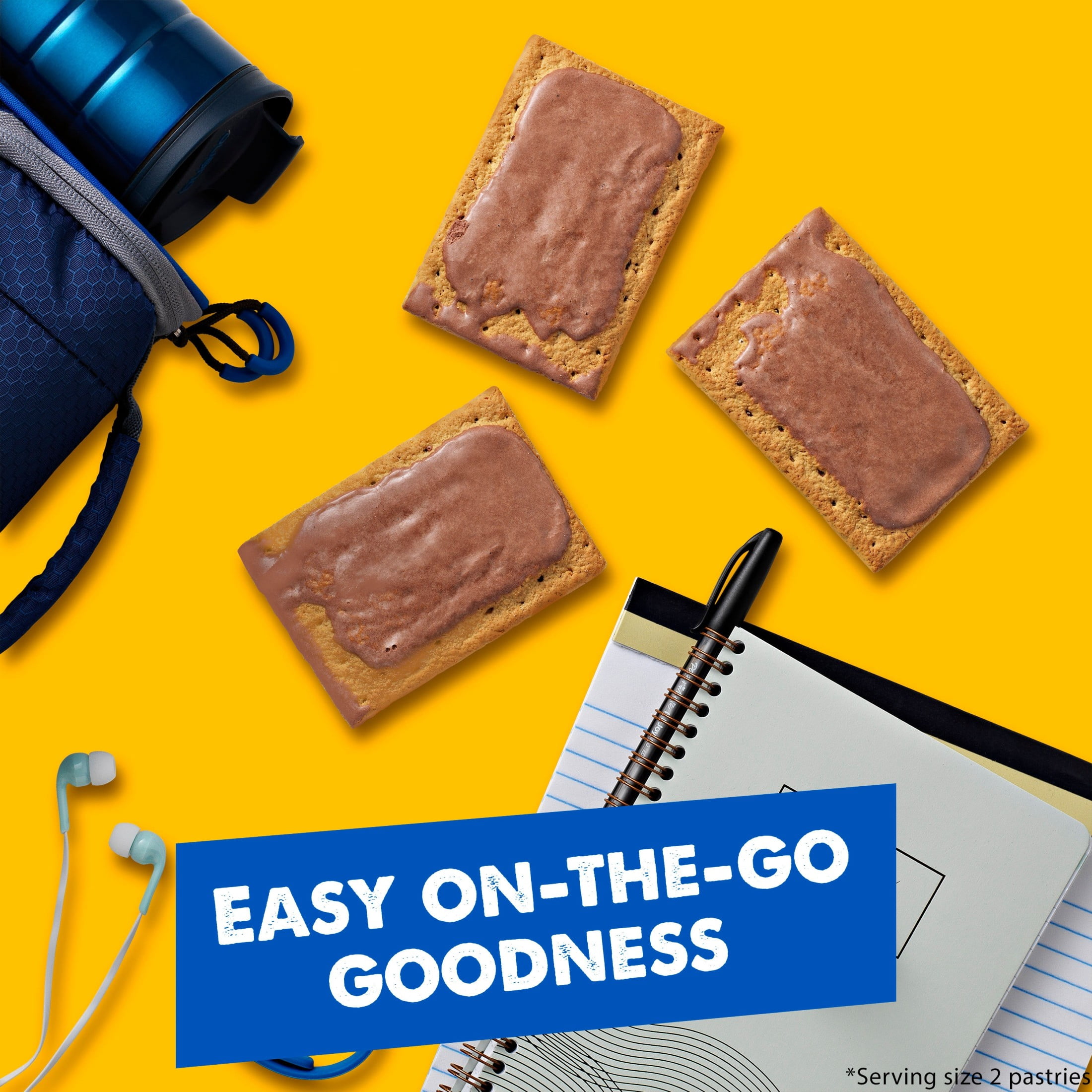 Pop-Tarts Frosted S'mores Toaster Pastries, Breakfast & Snack Food (16 Count, 27 oz) 1gt71