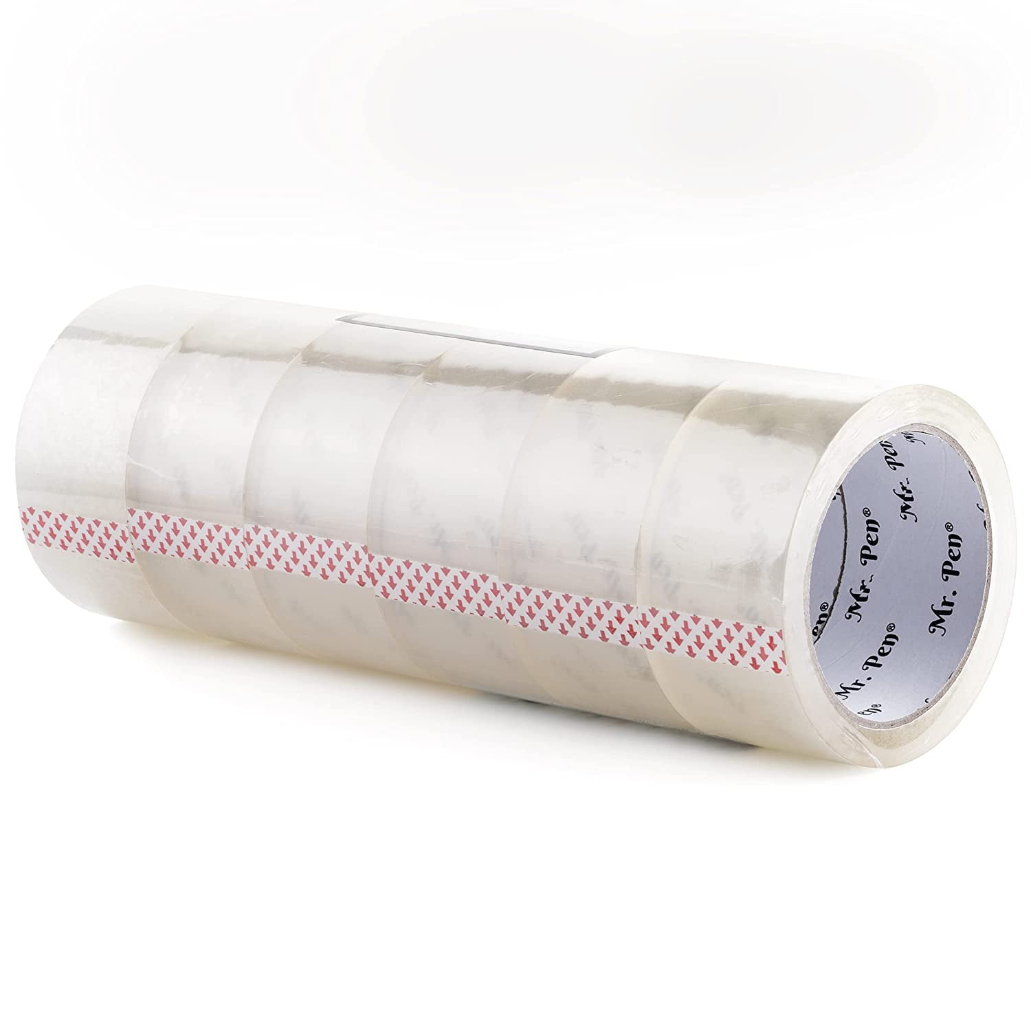 Mr. Pen Packing Tape, Heavy-Duty Shipping and Packaging Tape, Clear Adhesive for Moving and Storage (6 Pack, 2 in x 60 yd) leetz