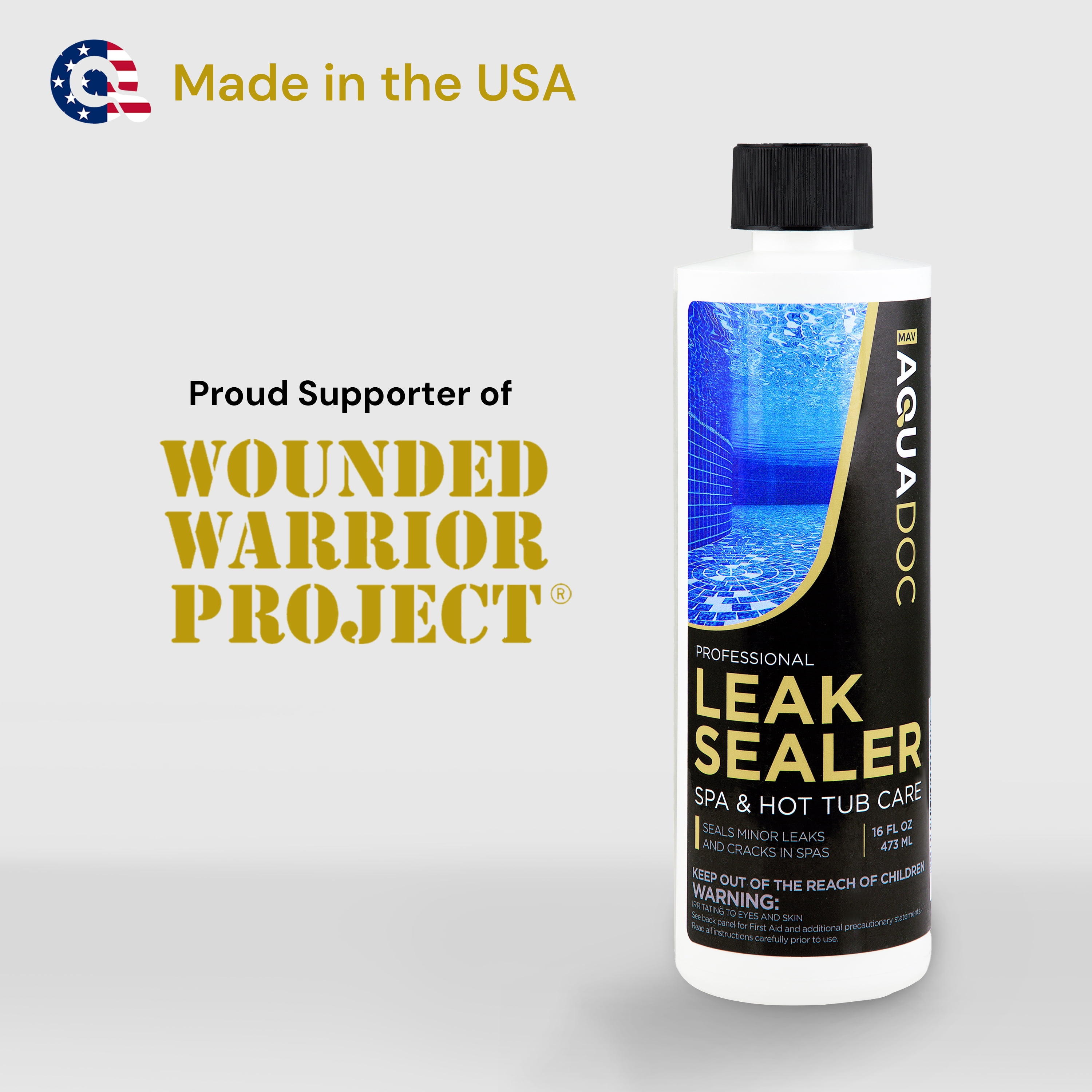 AquaDoc Spa Leak Sealer, Hot Tub Leak Repair Solution (32 fl oz) pqpu0