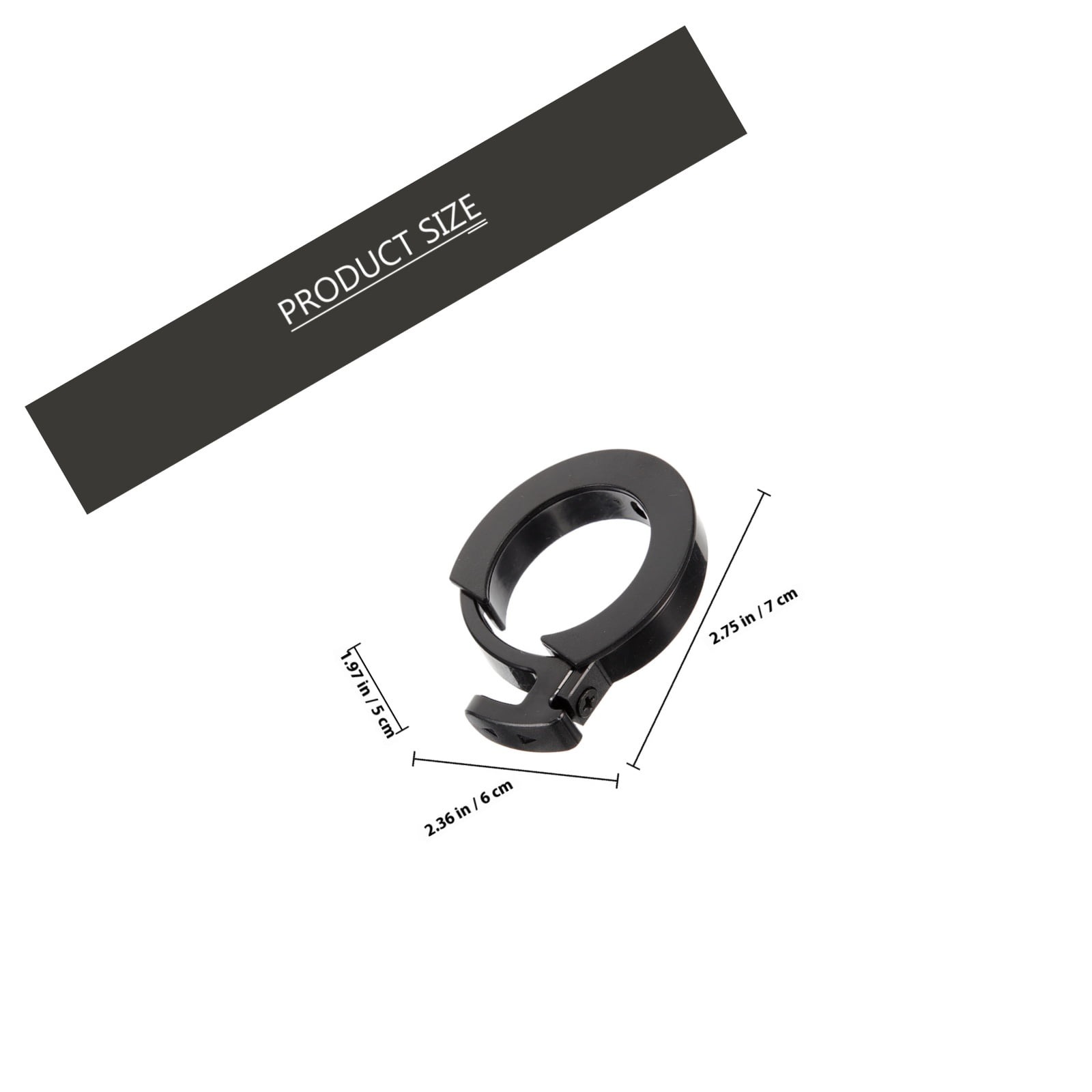 HONMEET Electric Scooter Folding Ring Buckle Replacement Part (Black, 1 Set) qxxwn