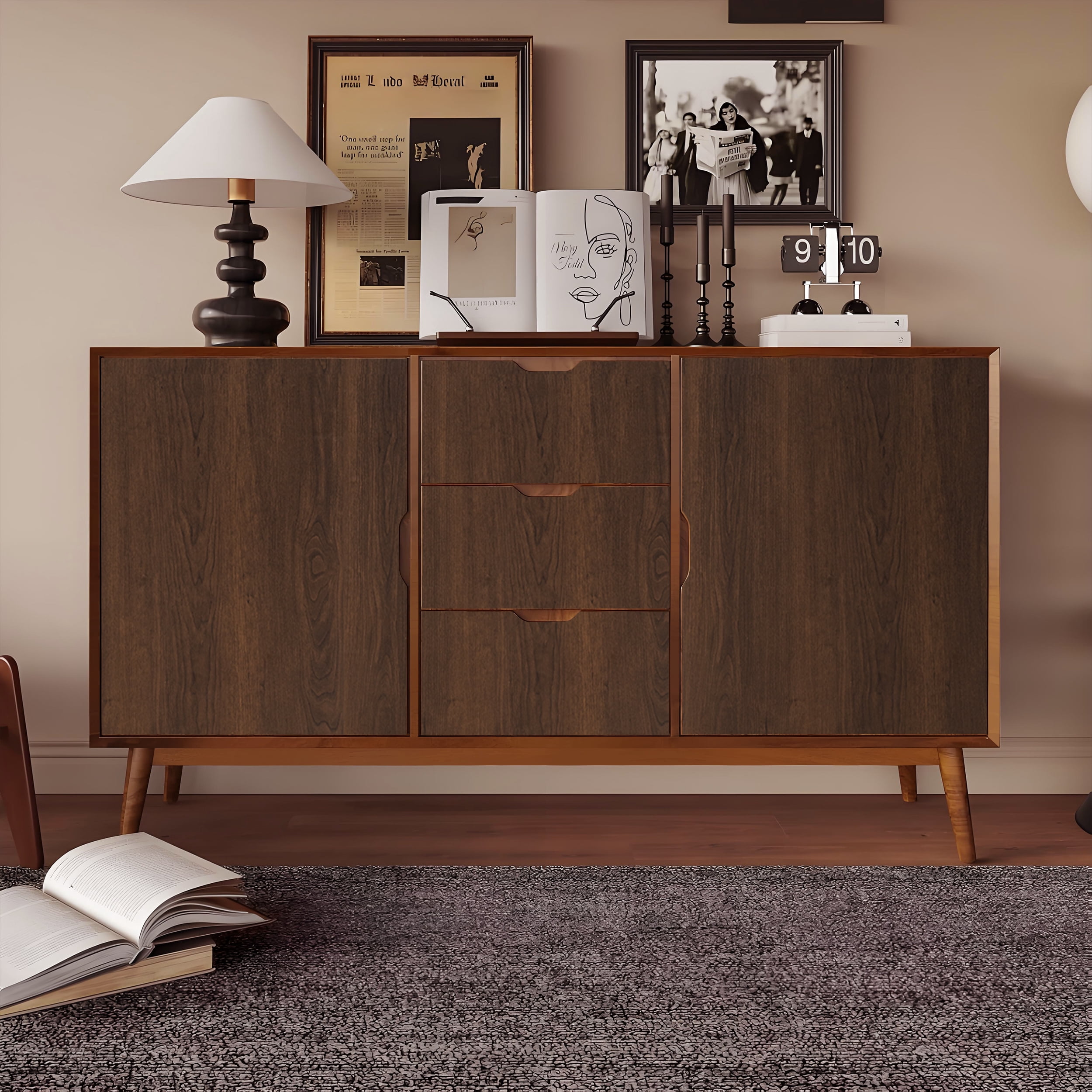 Abyssaly Wood Peel and Stick Wallpaper, Removable Self-Adhesive Vinyl for Furniture and Wall Decor (Brown, 17.7 in x 118 in) mt7gb
