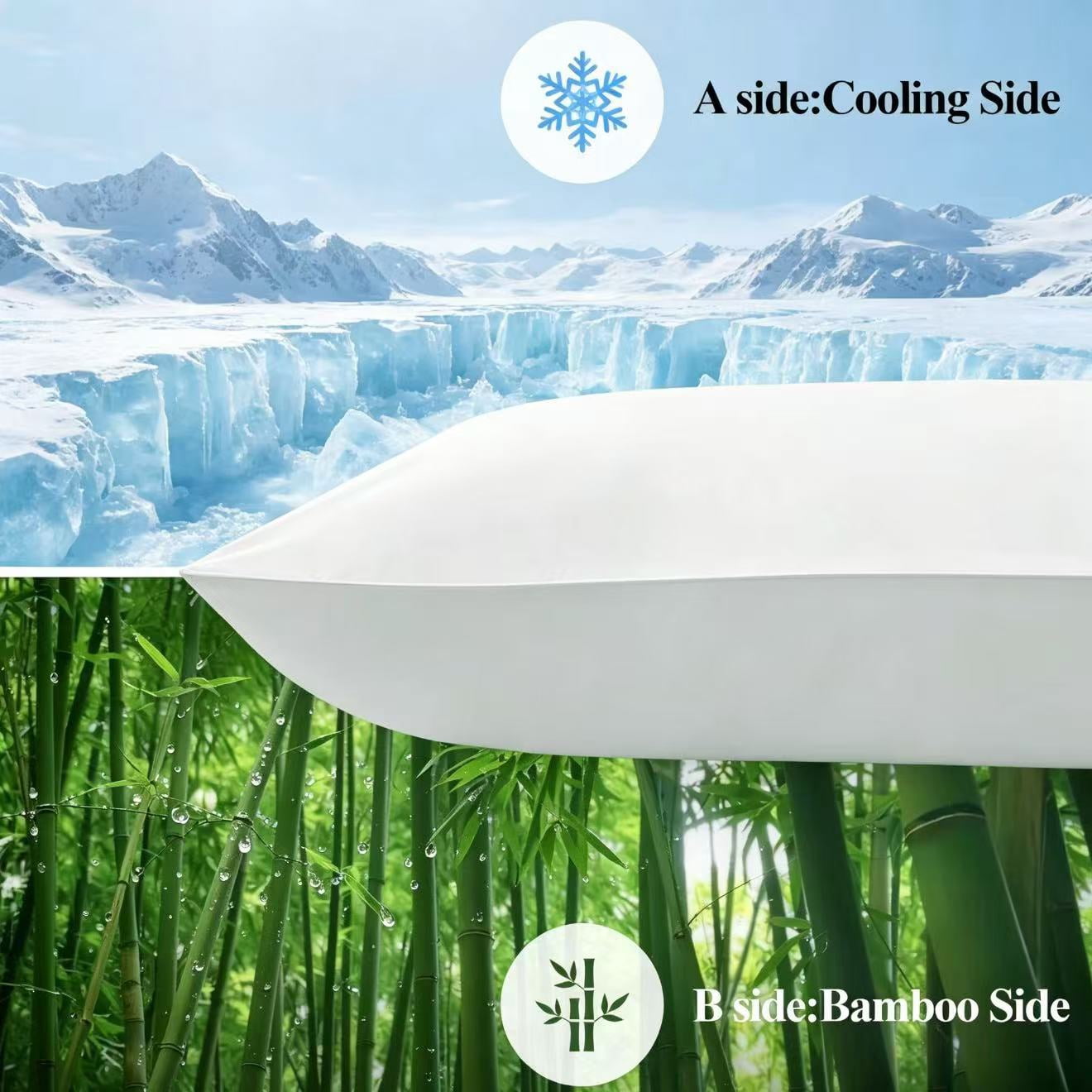 BedTreat Cooling Body Pillow for Adults, Hypoallergenic Full Length Support for Side Sleepers (White, 20 in x 54 in) pmgnc