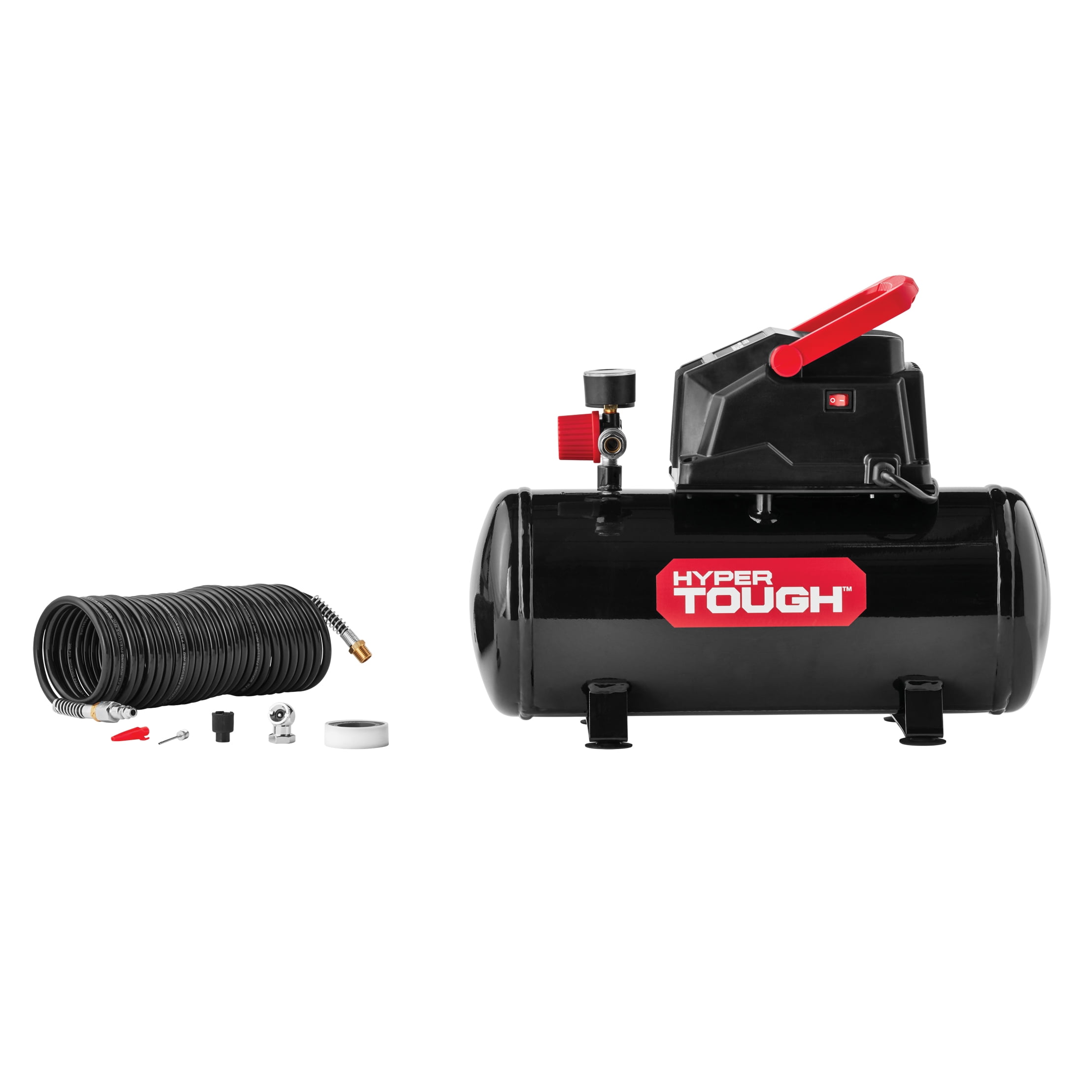 Hyper Tough Portable Air Compressor (Black, 3 gal) bth5c