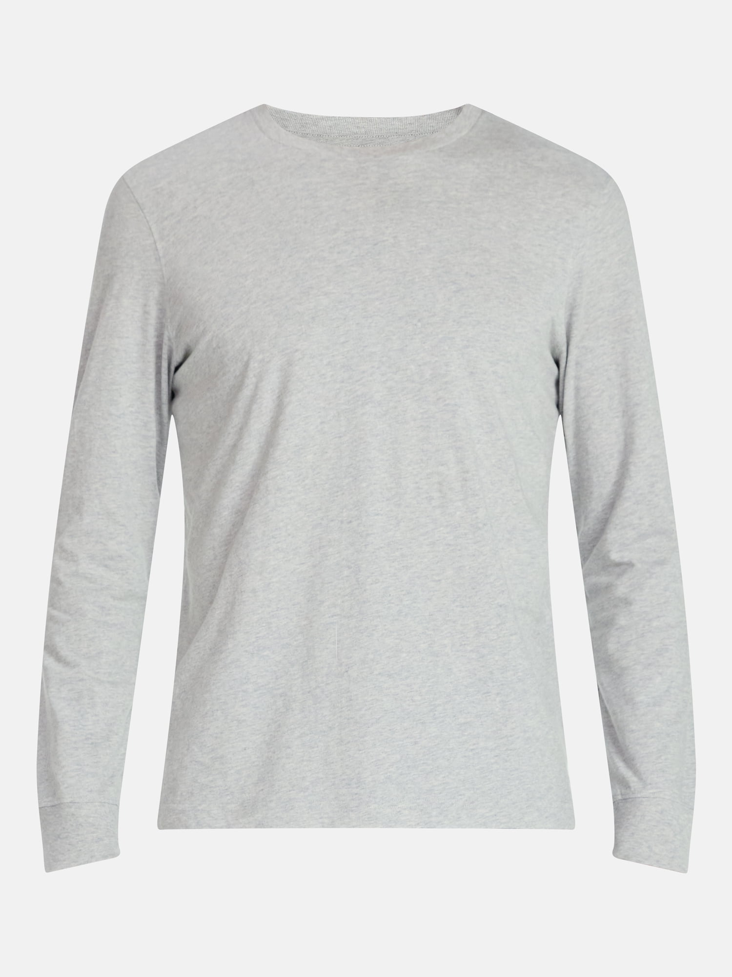 George Men's Relaxed Fit Long Sleeve Crewneck T-Shirt (Grey, 3 Pack, XS) 5wstr