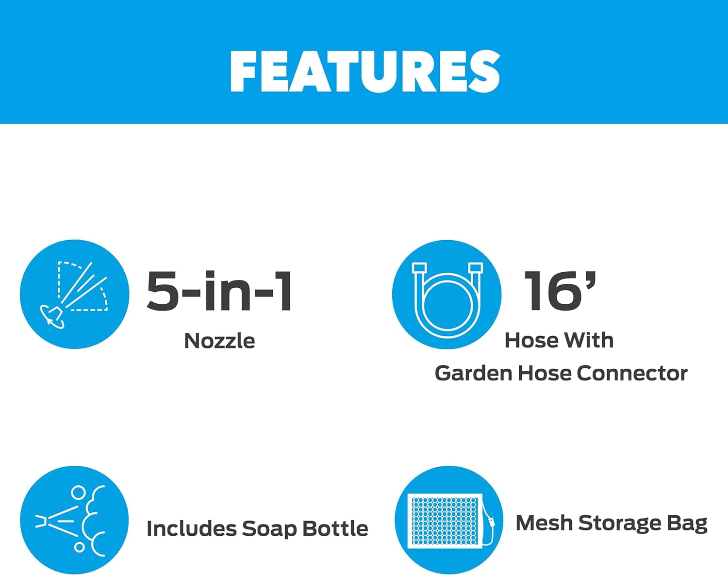 Pulsar 40V Cordless Pressure Washer with 5-in-1 Spray Nozzle (725 PSI, 0.92 GPM) qn3gv