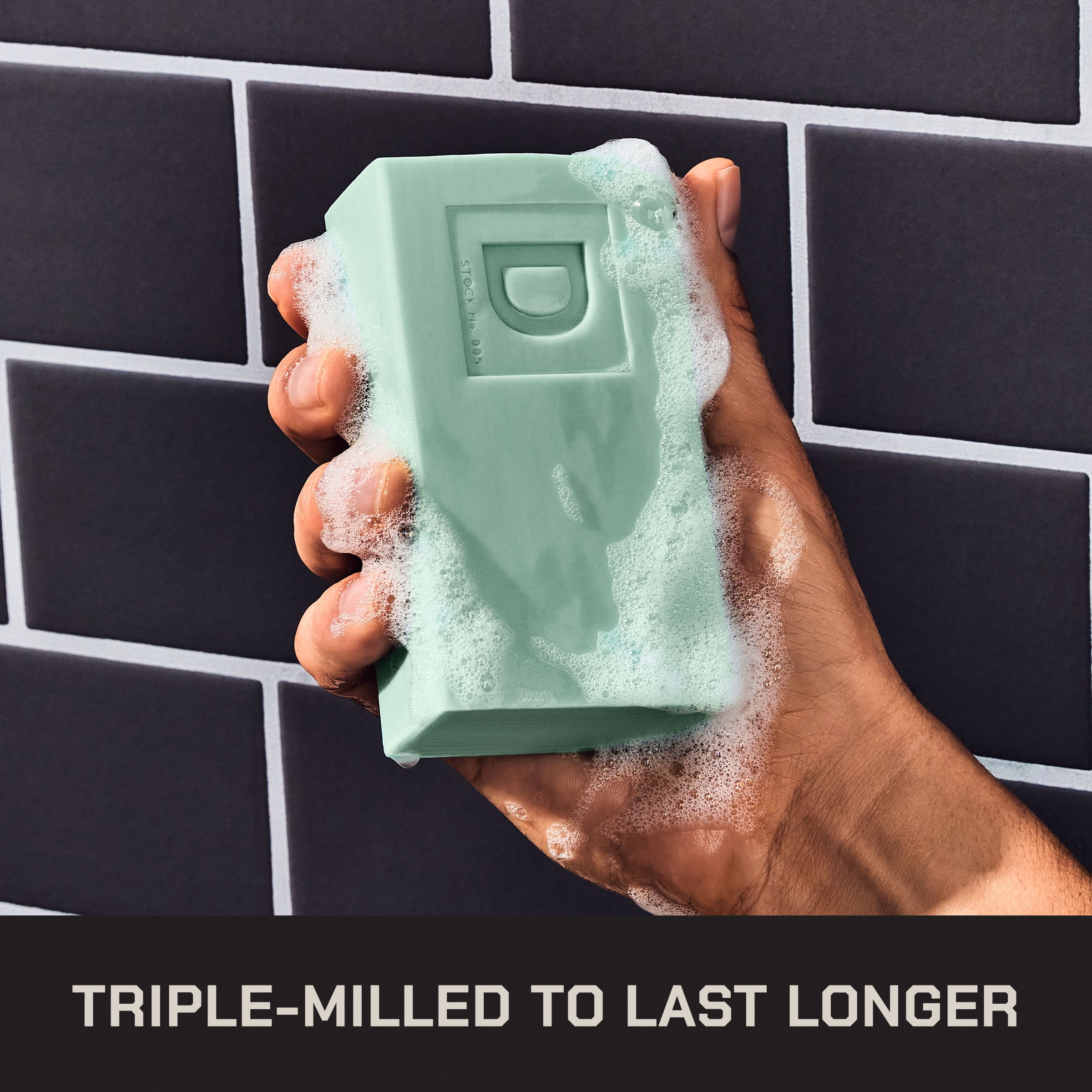 Duke Cannon Big Ass Brick of Soap for Men, Seawolf Scent, Long-Lasting Triple-Milled Bar (White, 10 oz) 2cz2l