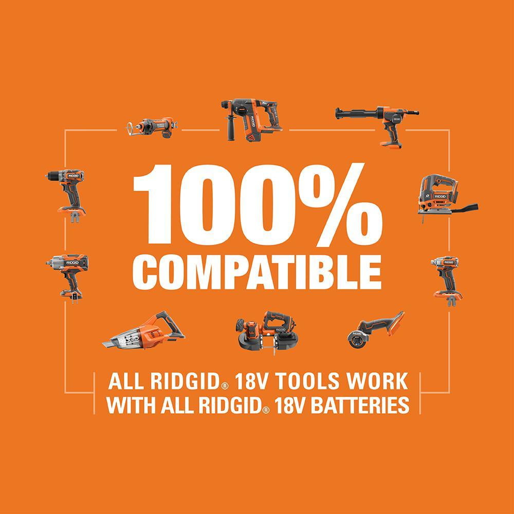RIDGID 18-Volt Drywall Cut-Out Rotary Tool (Orange, 18V) vc7dl